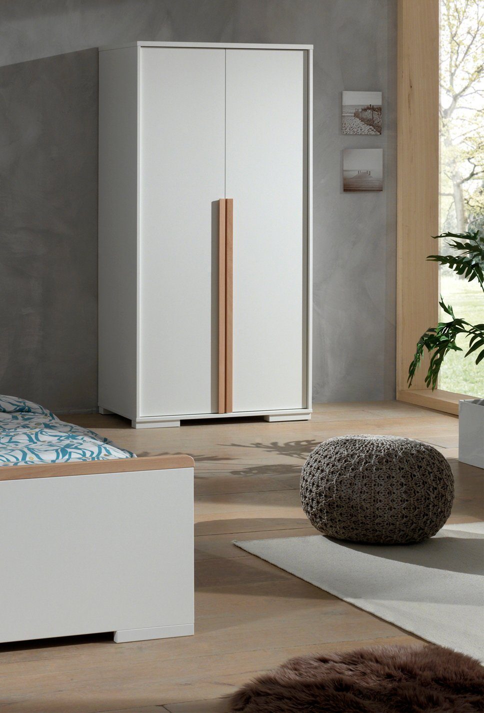 Vipack Kledingkast Londen met melamine-oppervlak en soft-closetechniek kledingkasten wit