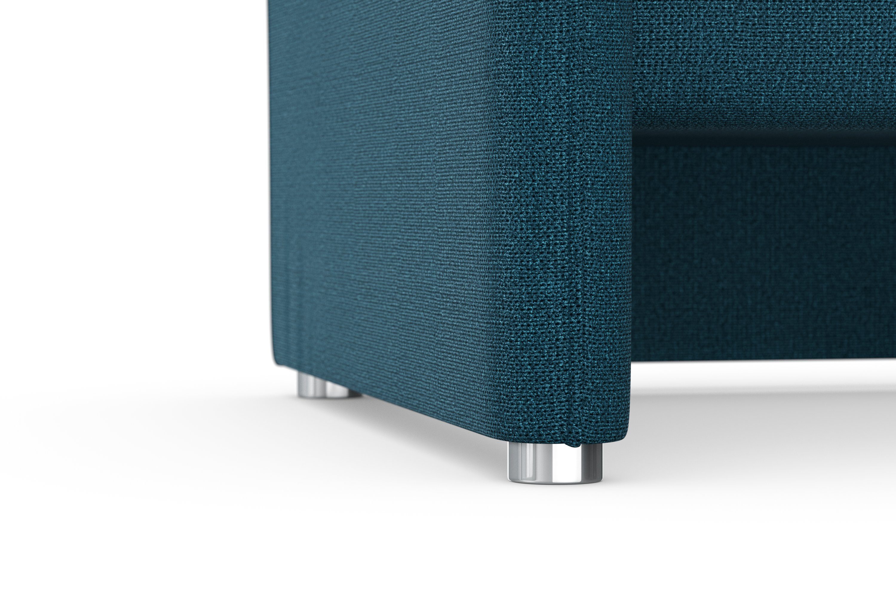 DOMO collection 2,5-zits Pina, smalle armleuningen, met bonellvering, compact & elegant Hoge zitcomfort, luxe microvezel leerlook, rood, breedte 199 cm