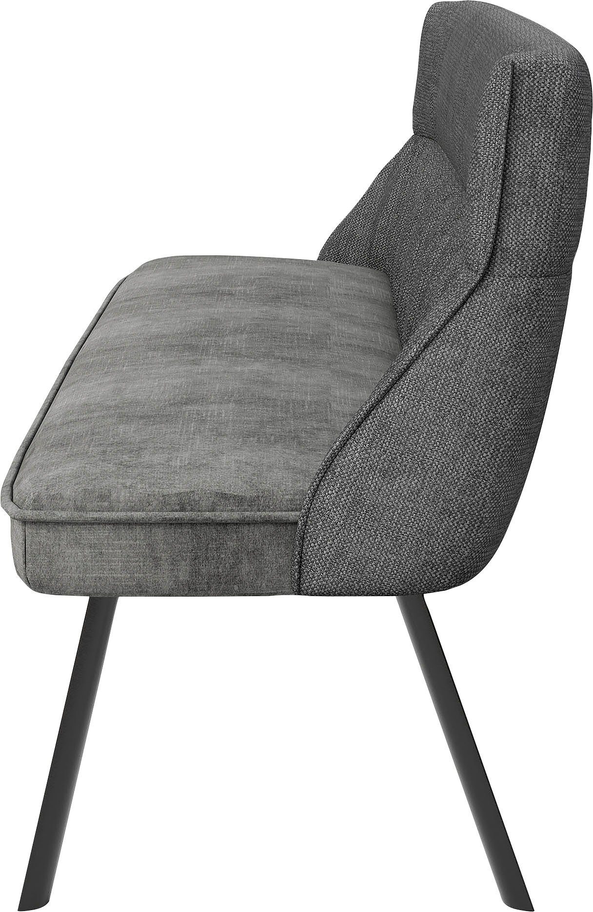 byLIVING Bank California 180 cm bank, weefstof en vintage fluweel met prettige nosag-vering (1 stuk)