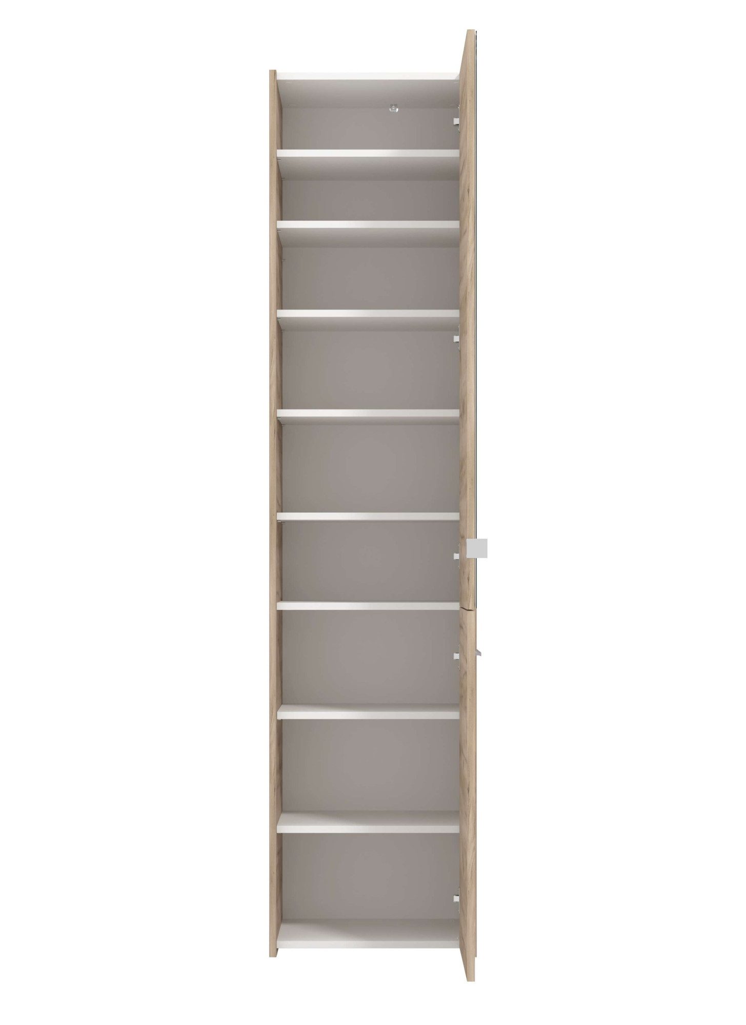 INOSIGN Schoenenkast Menorca schoenenkast, opslagkast, schoenenrek, breedte 47 cm met twee deuren, in moderne en elegante kleuren, met een spiegel