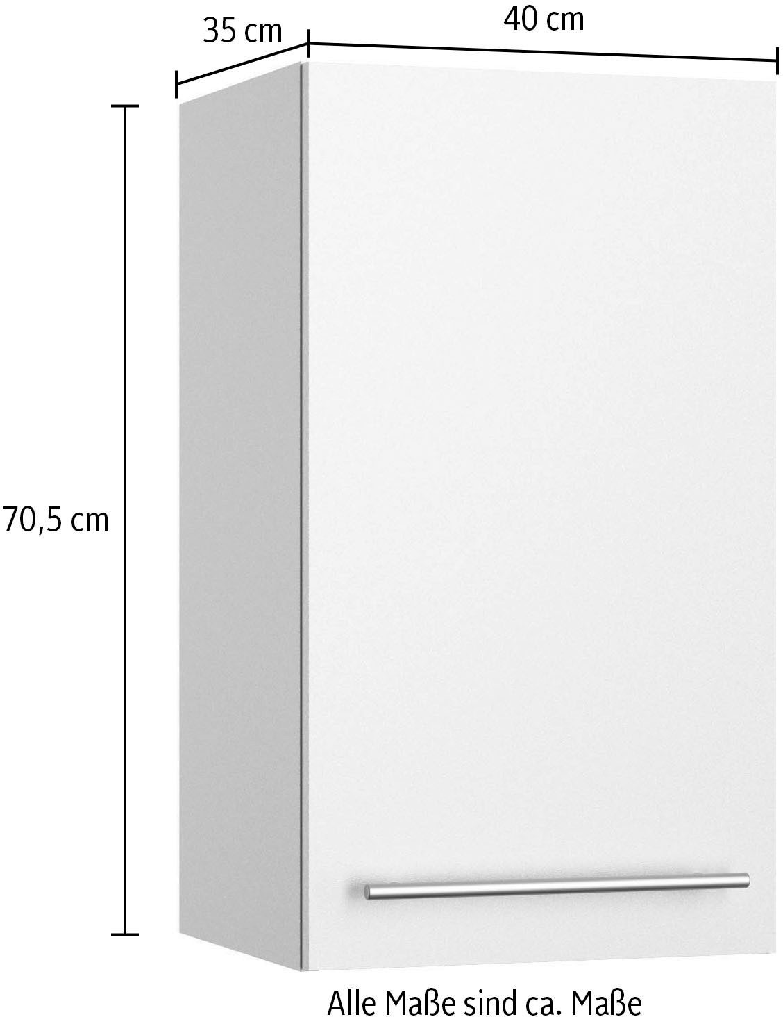 OPTIFIT Hangkast Bern2 Breedte 40 cm, 1 deur, 2 legplanken