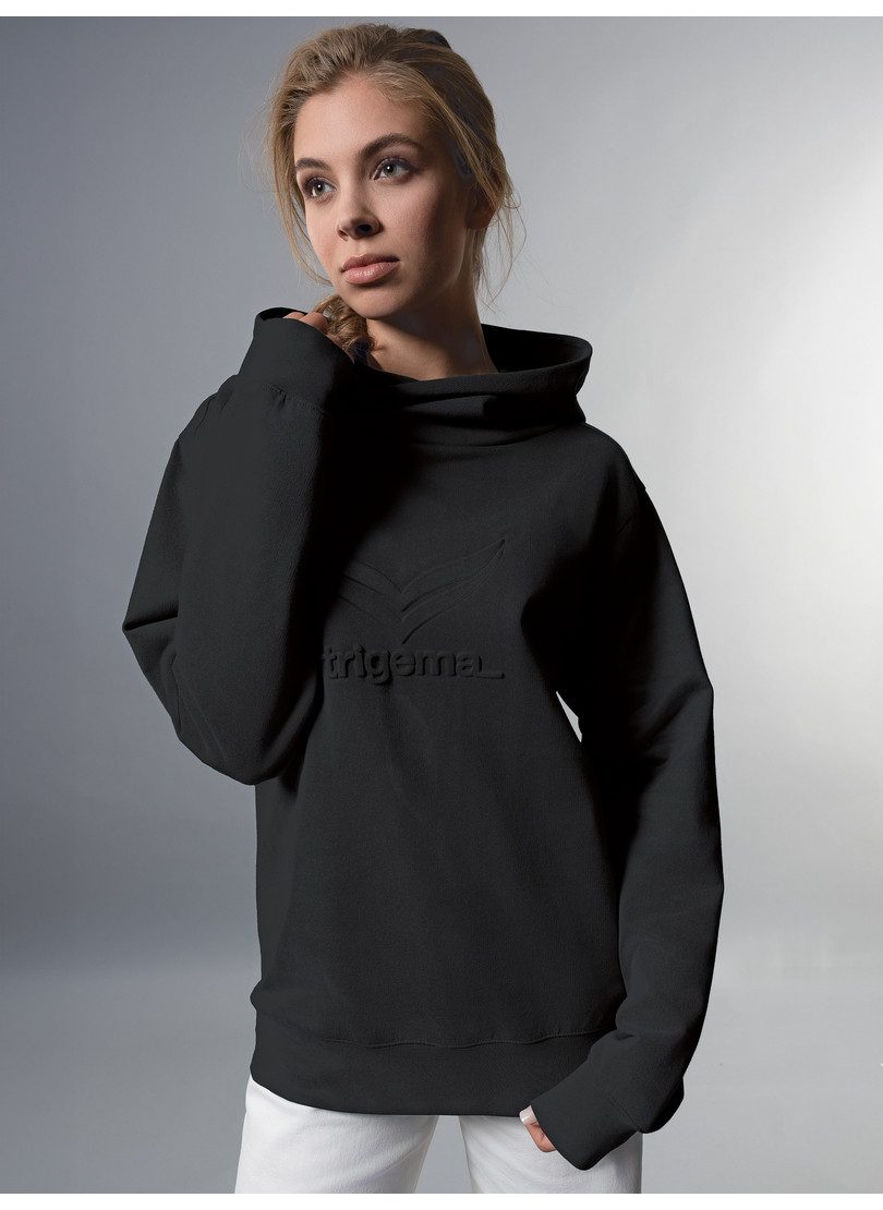 Trigema Hoodie TRIGEMA hoodie met groot 3D-motief