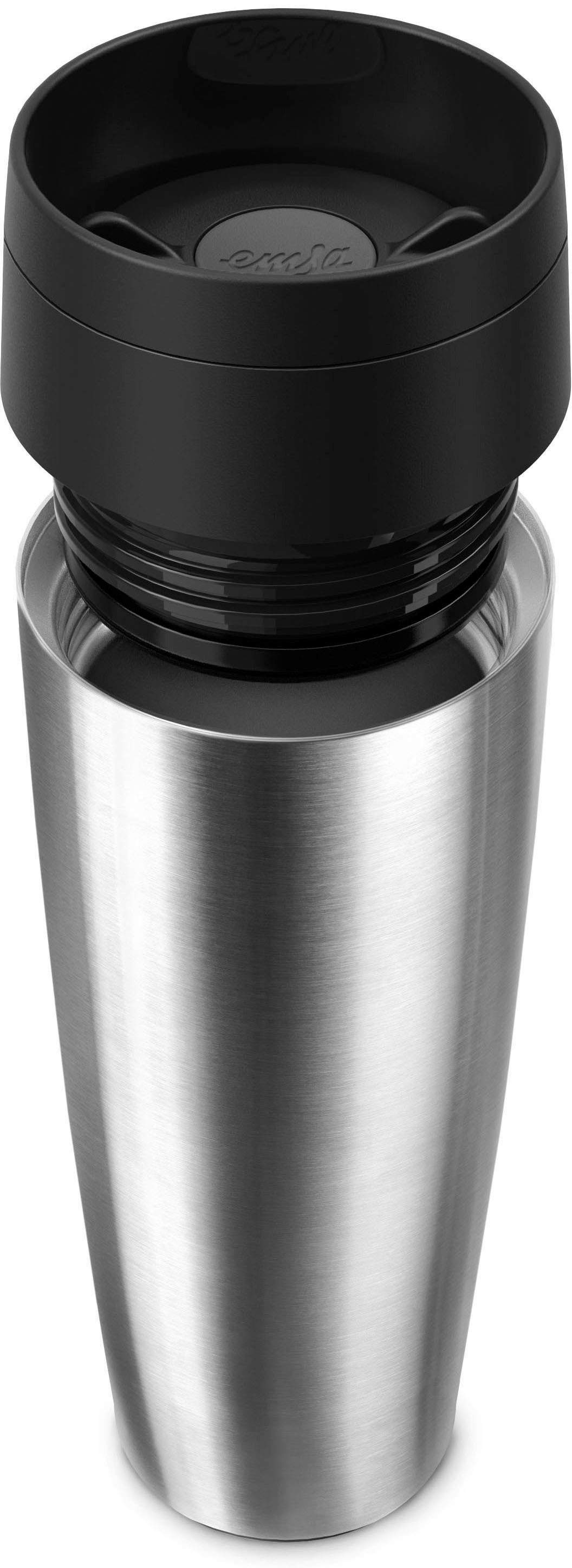 Emsa Thermosbeker Travel Mug Classic, met 360° drinkopening 4u heet, 8u koud - 360 ml / 6u heet, 12u koud - 500 ml, 100% dicht