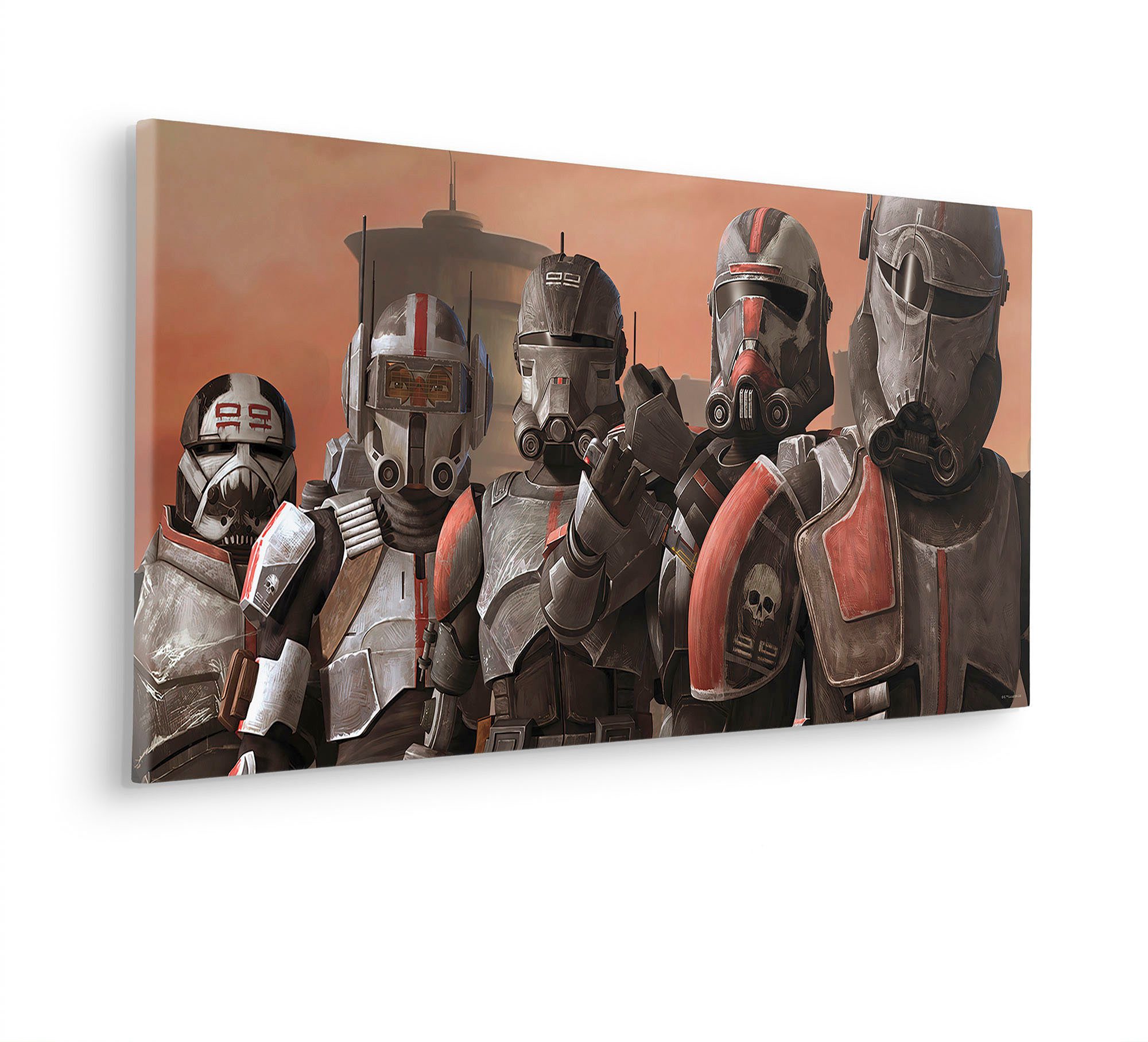 Komar Artprint op linnen Star Wars Bad Batch Squad - Afmeting 90 x 40 cm (1 stuk)