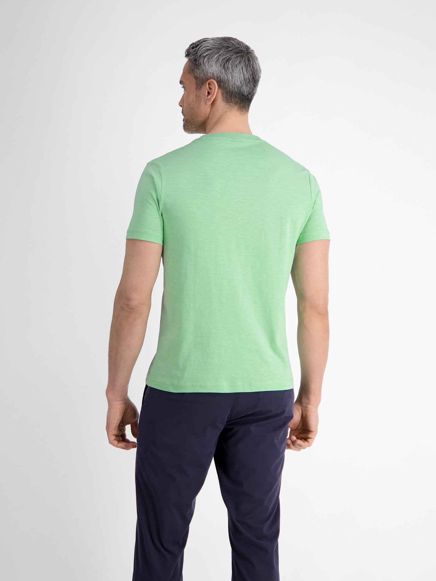 Lerros T-shirt LERROS heren T-shirt met zomerse borstprint