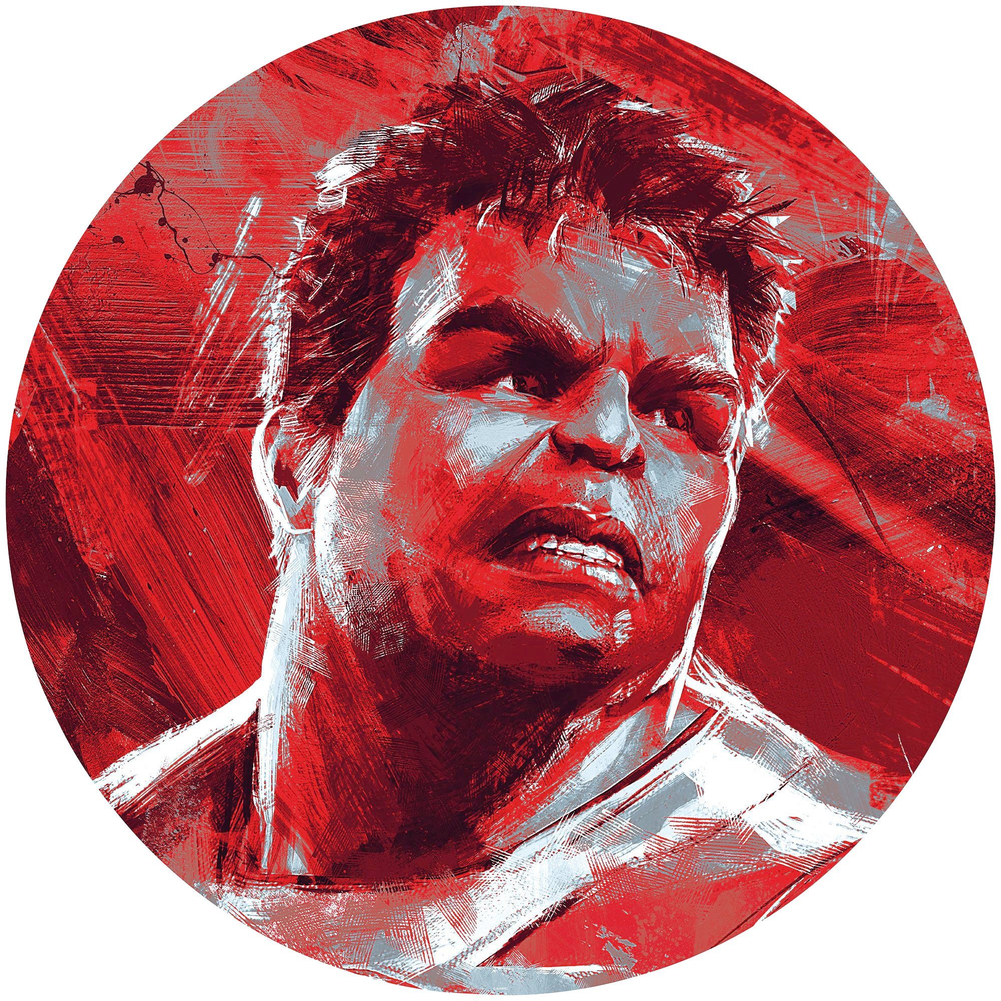 Komar Fotobehang Zelfklevend vlies - Avengers Painting Hulk - Afmeting 125 x 125 cm
