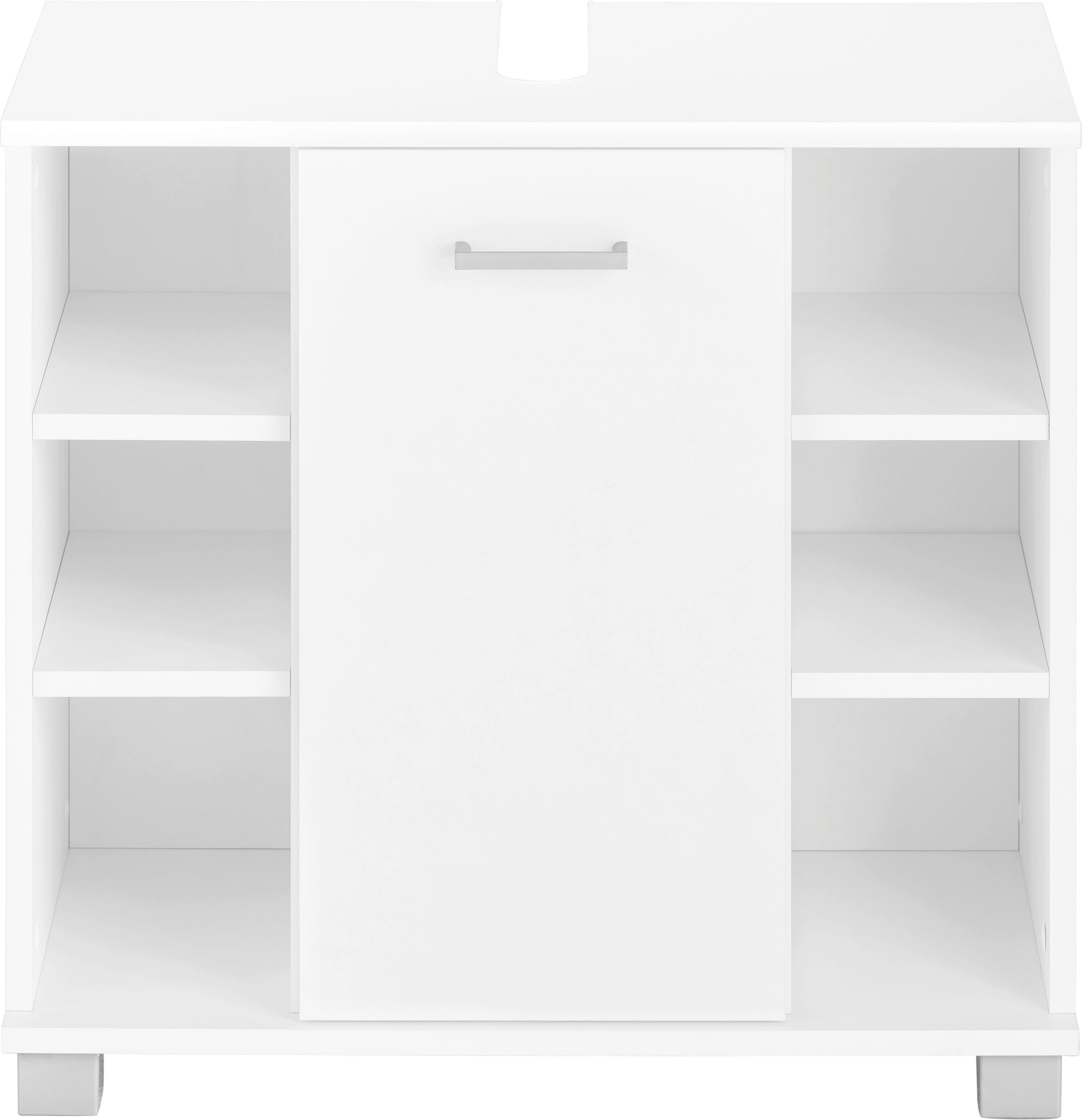 Schildmeyer Wastafelonderkast Mobes, Made in Germany Breedte x hoogte: 65,1x62,4 cm, badkamerkast met deur en schappen
