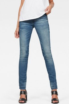 g-star raw skinny fit jeans lynn mid waist skinny moderne versie van het klassieke 5-pocket-design blauw
