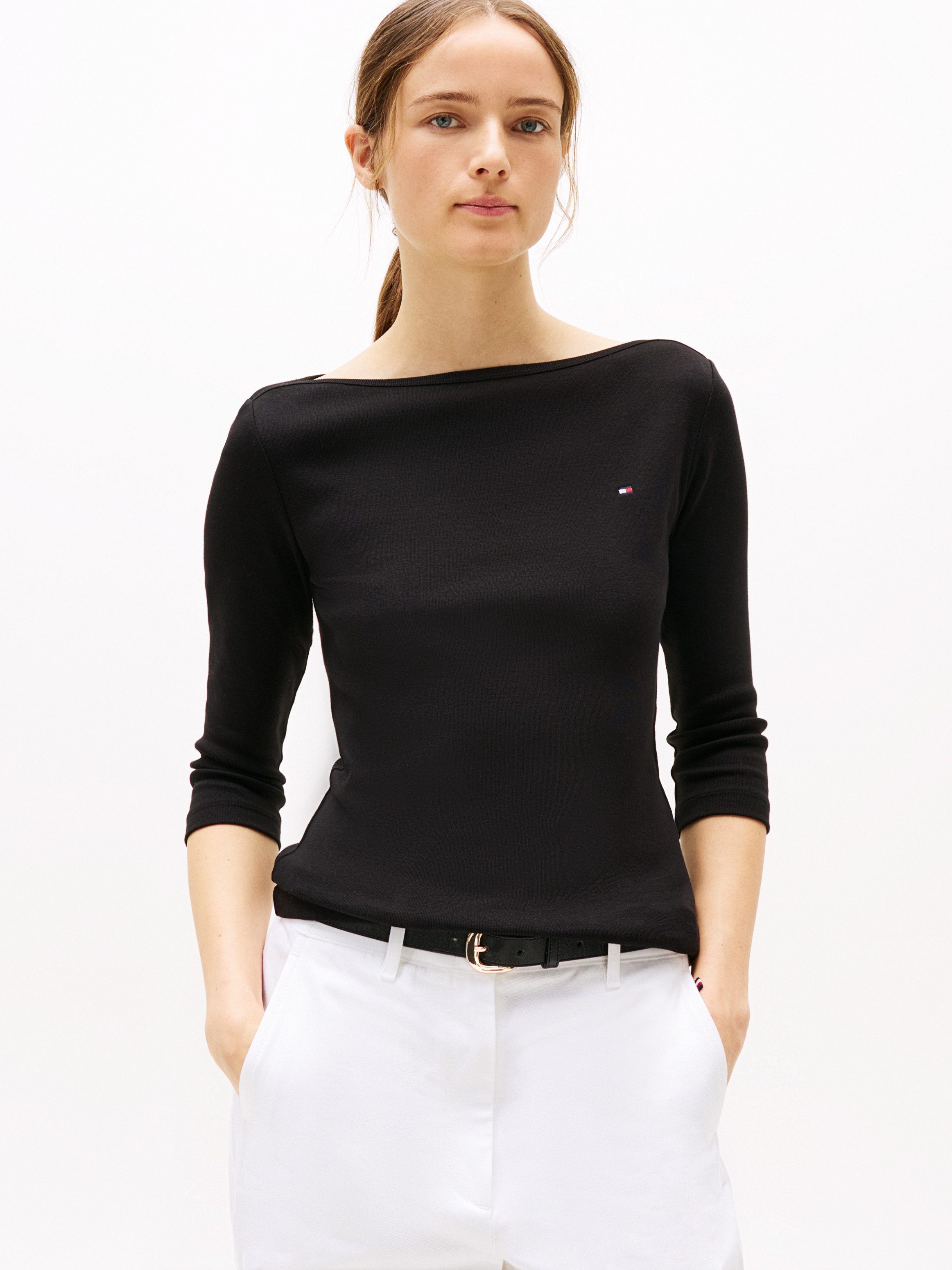 Tommy Hilfiger Shirt met 3/4 mouwen NEW CODY SLIM BOAT-NK 3/4SLV