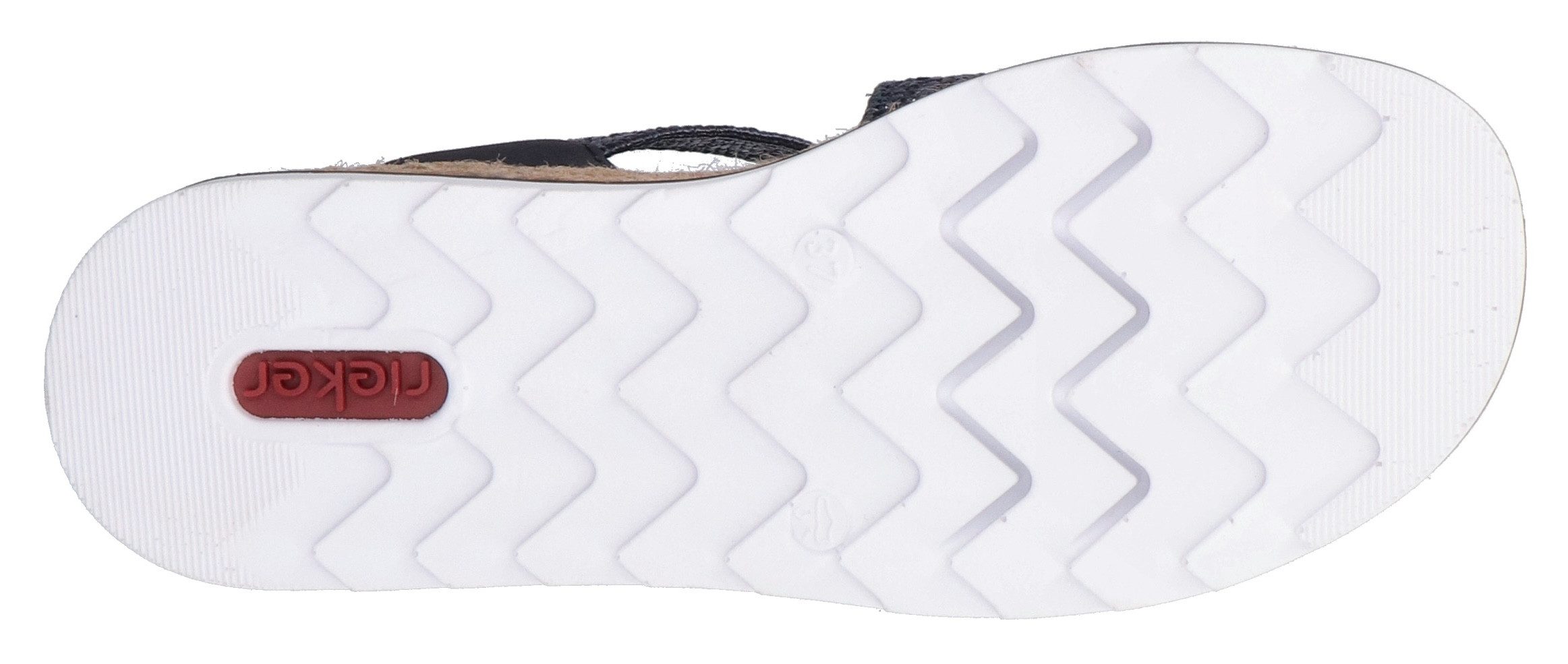 Rieker Sleehaksandaaltjes Bandjessandaal, zomerschoen, vakantieschoen met klittenbandbandjes