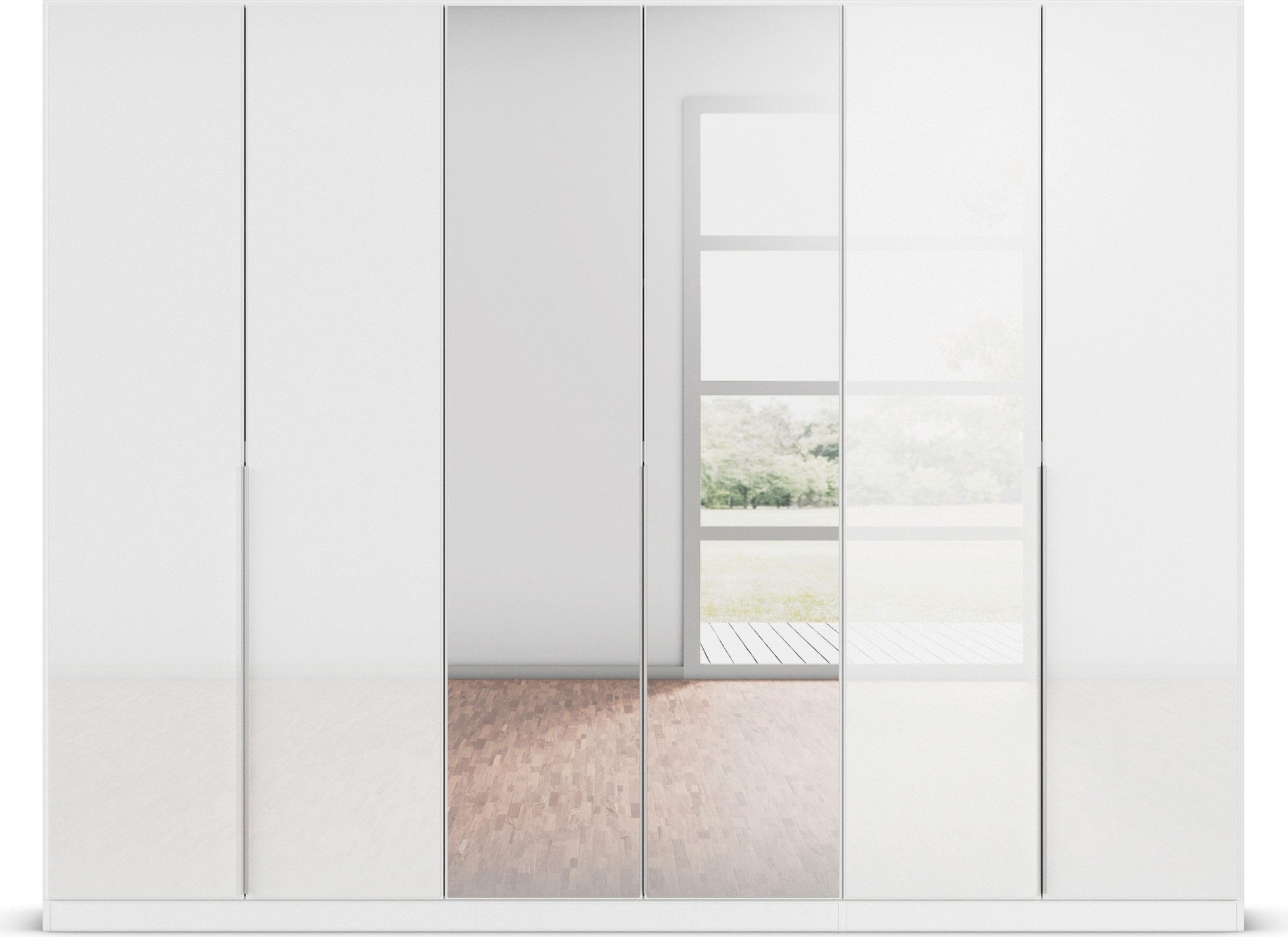 rauch Draaideurkast Kledingkasten kast garderobe AGORDO met glazen front doordachte binnenuitrusting, in 6 breedtes en 2 hoogtes made in germany