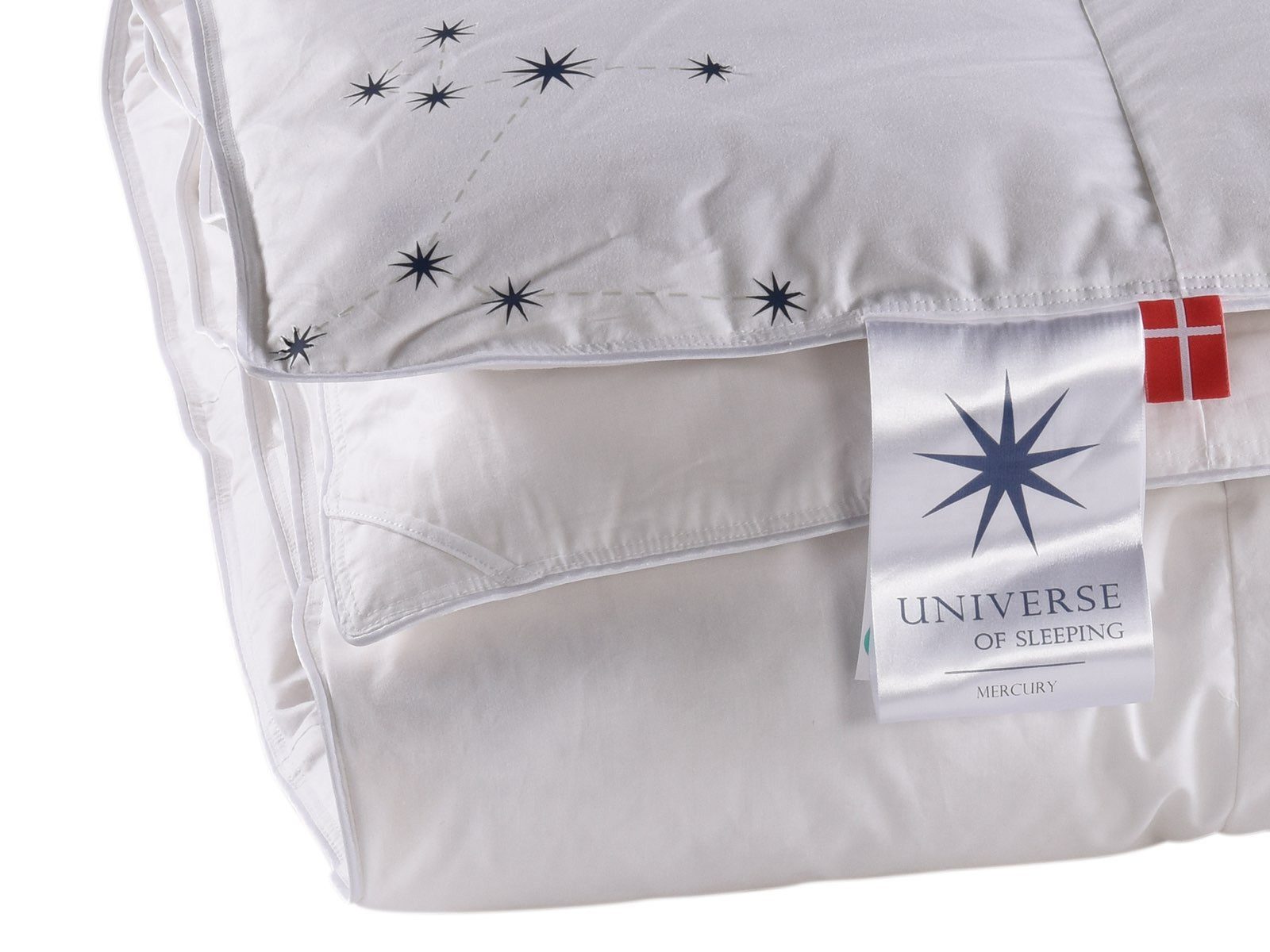UNIVERSE OF SLEEPING Donzen dekbed Mercury, voor zomer & winter, natuurlijke materialen, Made in Denmark Normaal