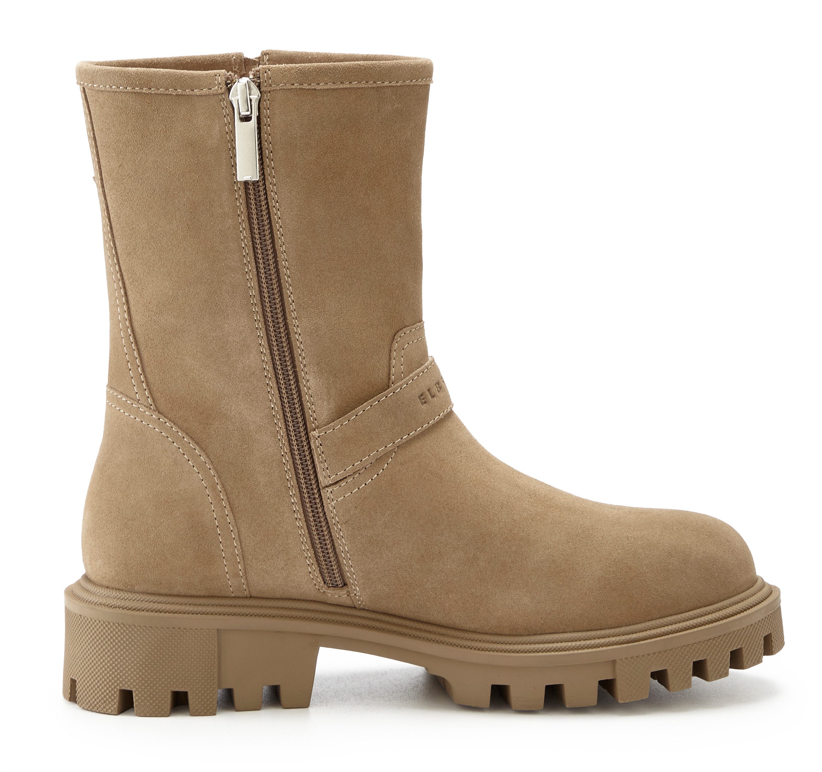 Elbsand Laarsjes van leer met trendy decoratieve gespen, laarzen, boots