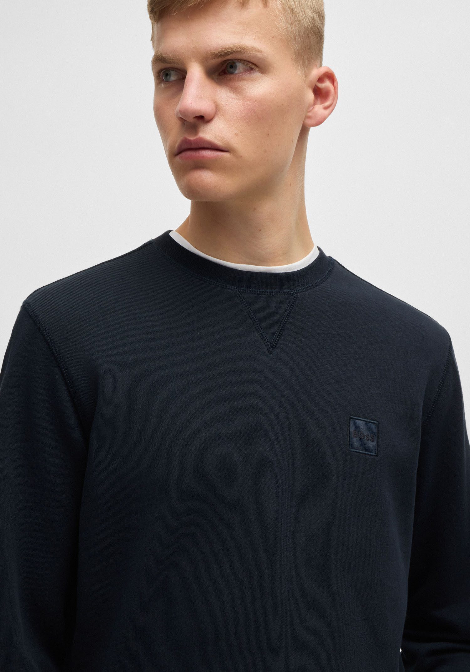 Boss Orange Sweatshirt Westart met boss logo-patch