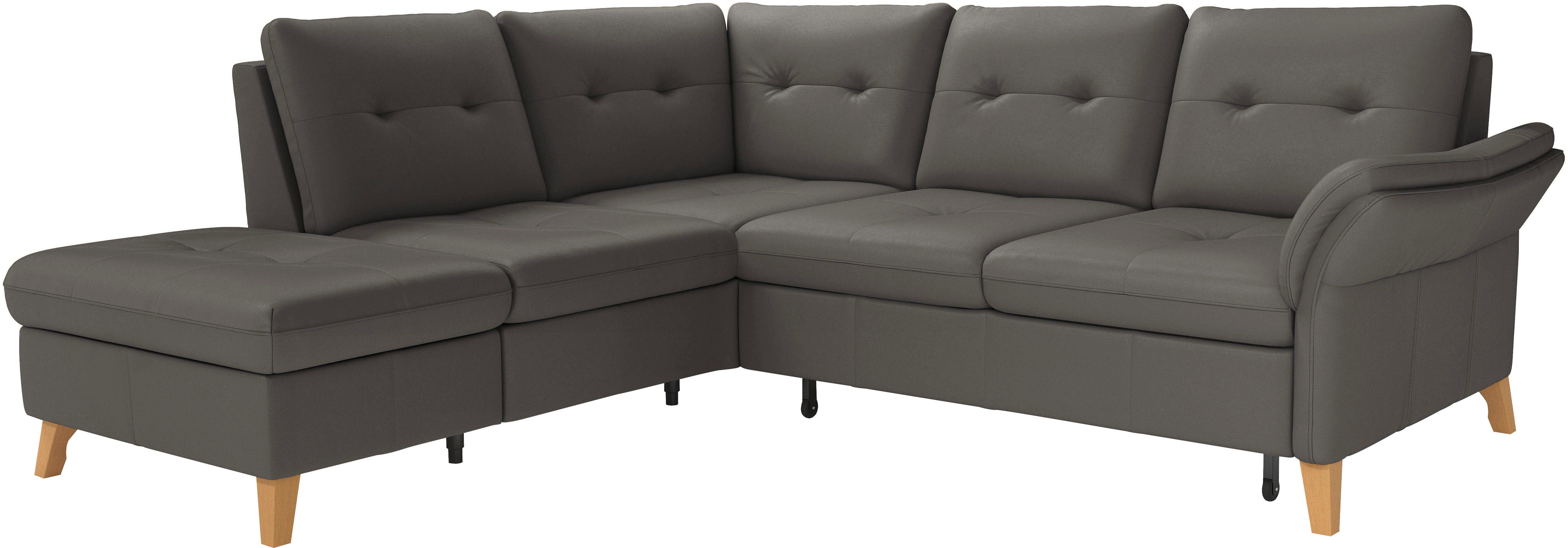 sit&more Hoekbank Göteborg inclusief zitdiepteverstelling, optioneel met bedfunctie & bedlade