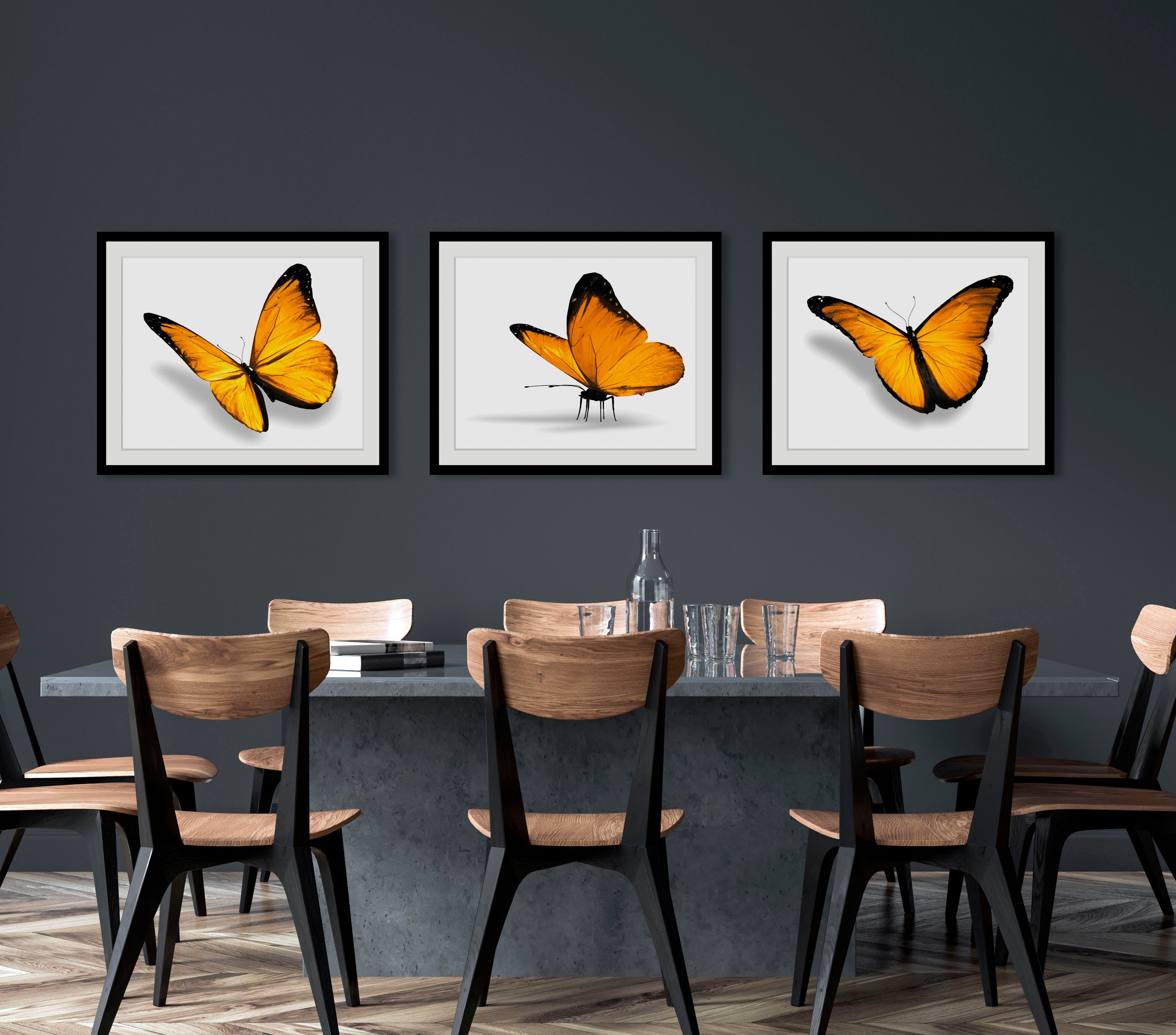 queence Wanddecoratie Maria 2.0 HD premium posterdruk incl. houten lijst (1 stuk)