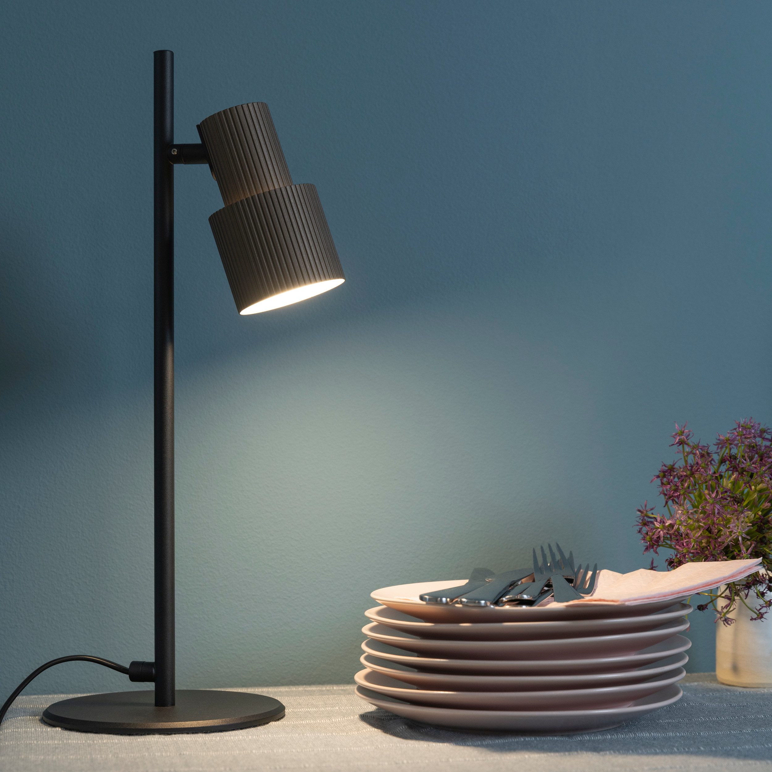 Brilliant Leuchten Tafellamp Cadiz 42 x 15 x 23 cm, gu10 fitting, draaibaar, aluminium