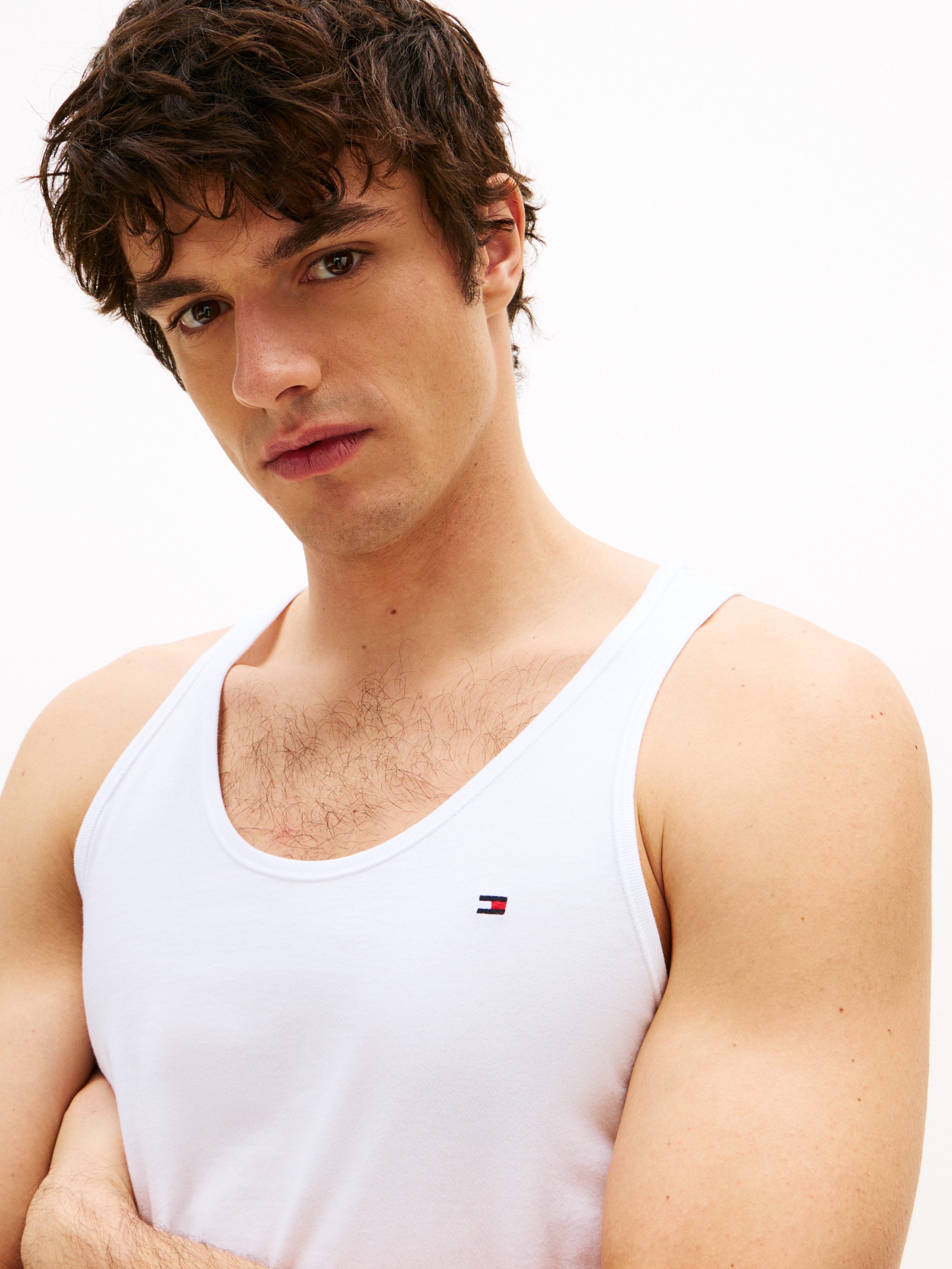 Tommy Hilfiger Underwear Tanktop 3P TANK TOP met logoborduursel (3-delig, Set van 3)
