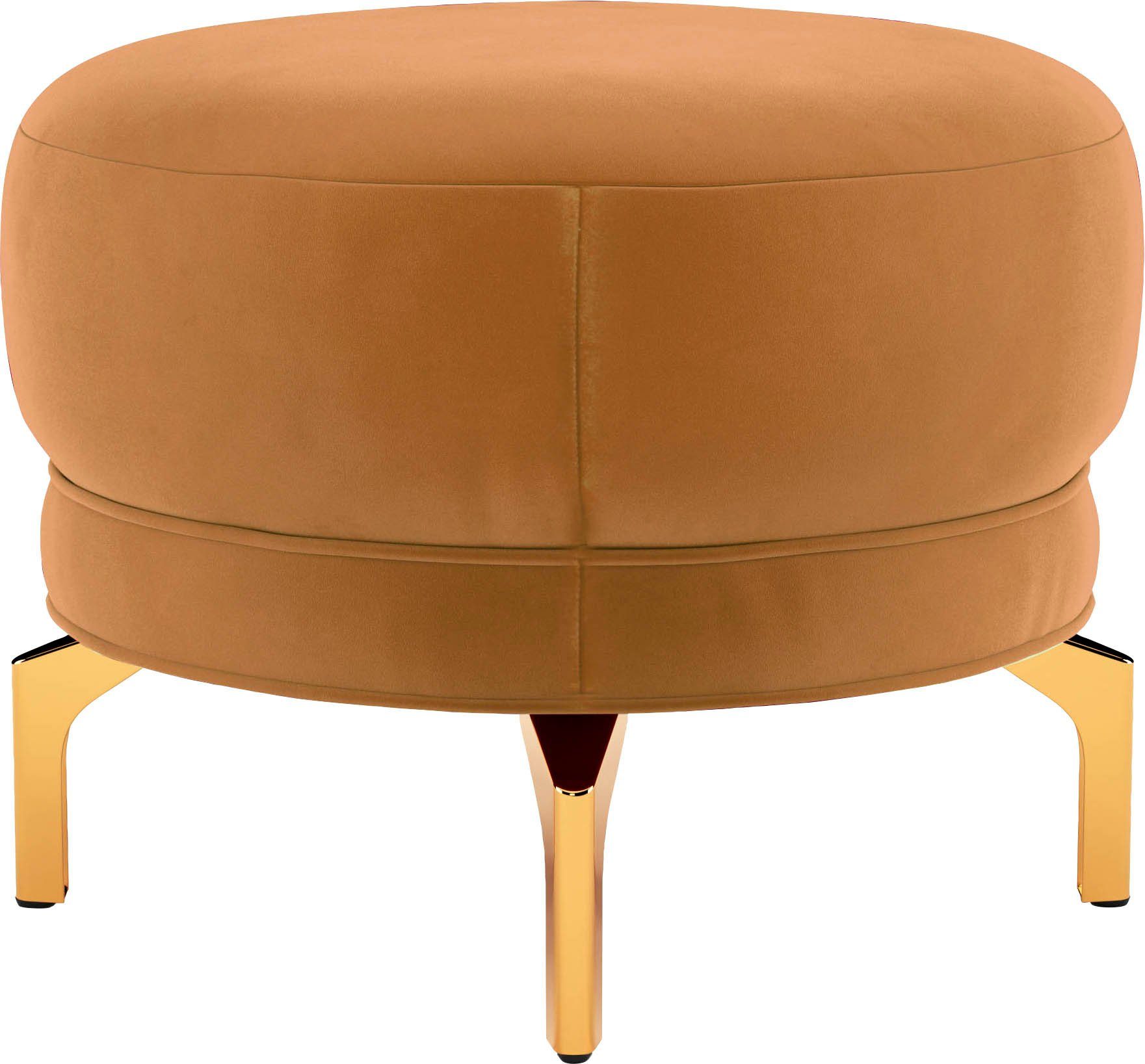 sit&more Hocker Orient 3 goudkleurige metalen poten