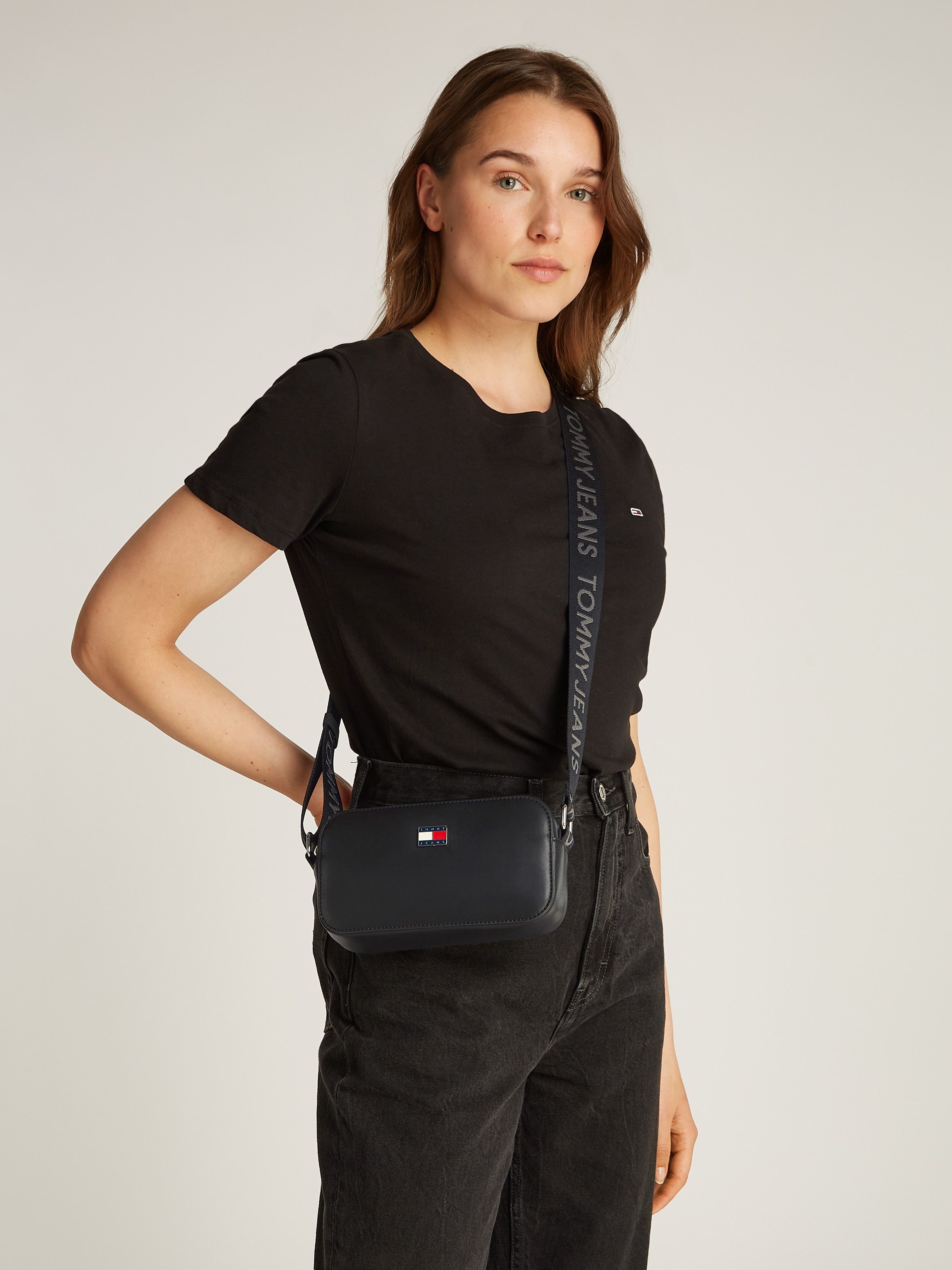 TOMMY JEANS Schoudertas TJW DAILY ELEV CAMERA BAG dames mini bag schoudertas met verstelbare schouderriemen