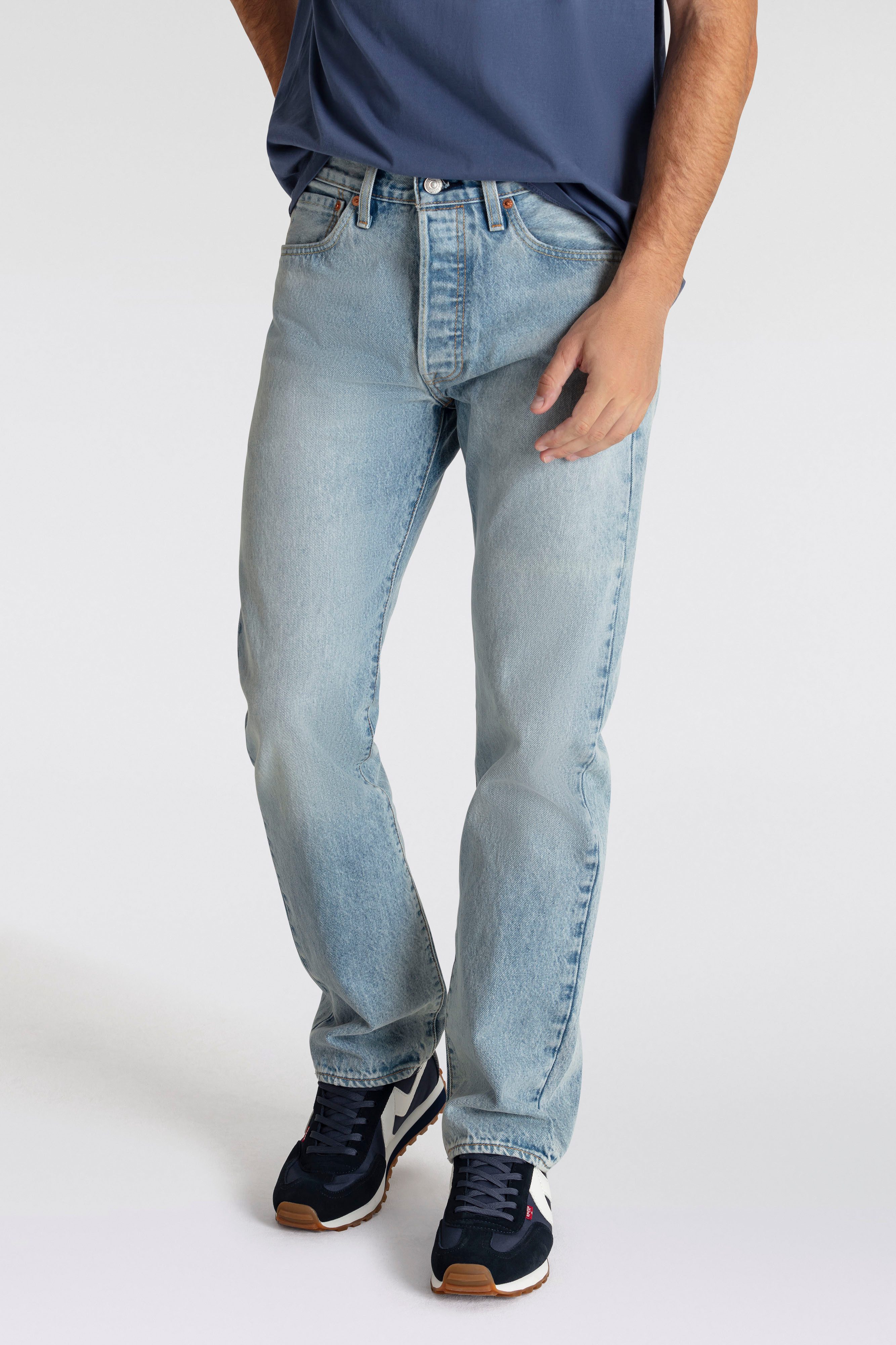 Levi's Straight jeans 501 LEVI'S ORIGINAL heren straight jeans maat 36 blauw