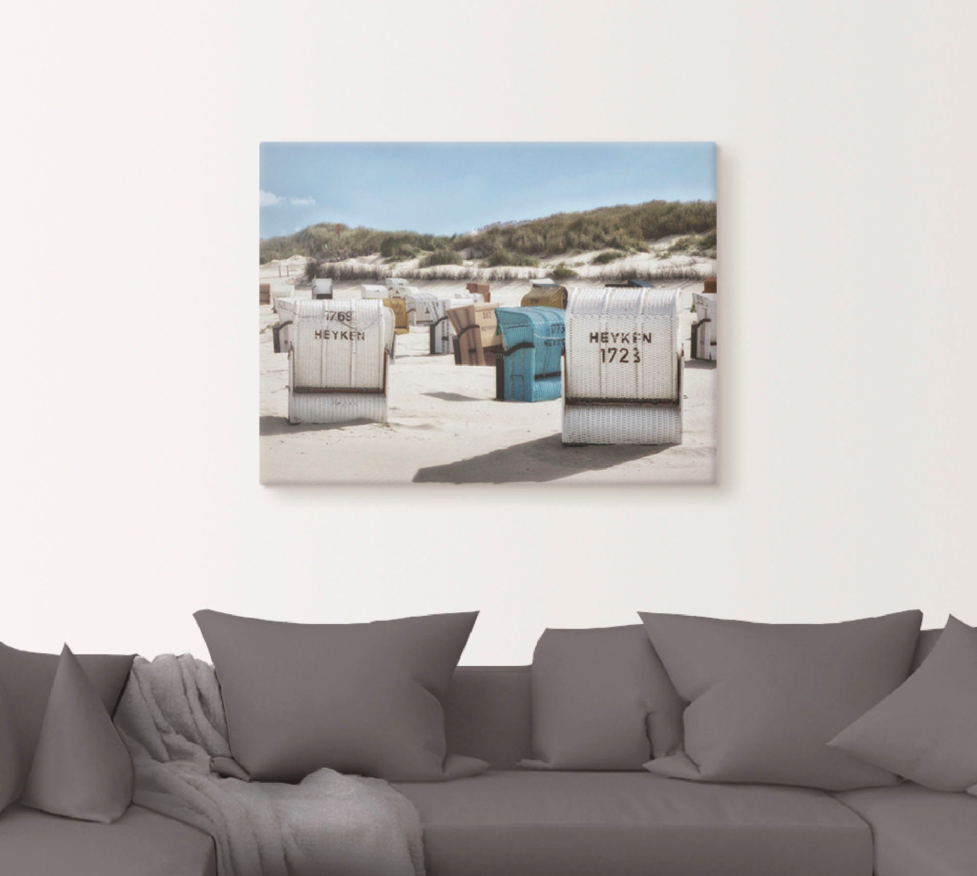 Artland Artprint Een dag aan zee als artprint op linnen, poster, muursticker in verschillende maten