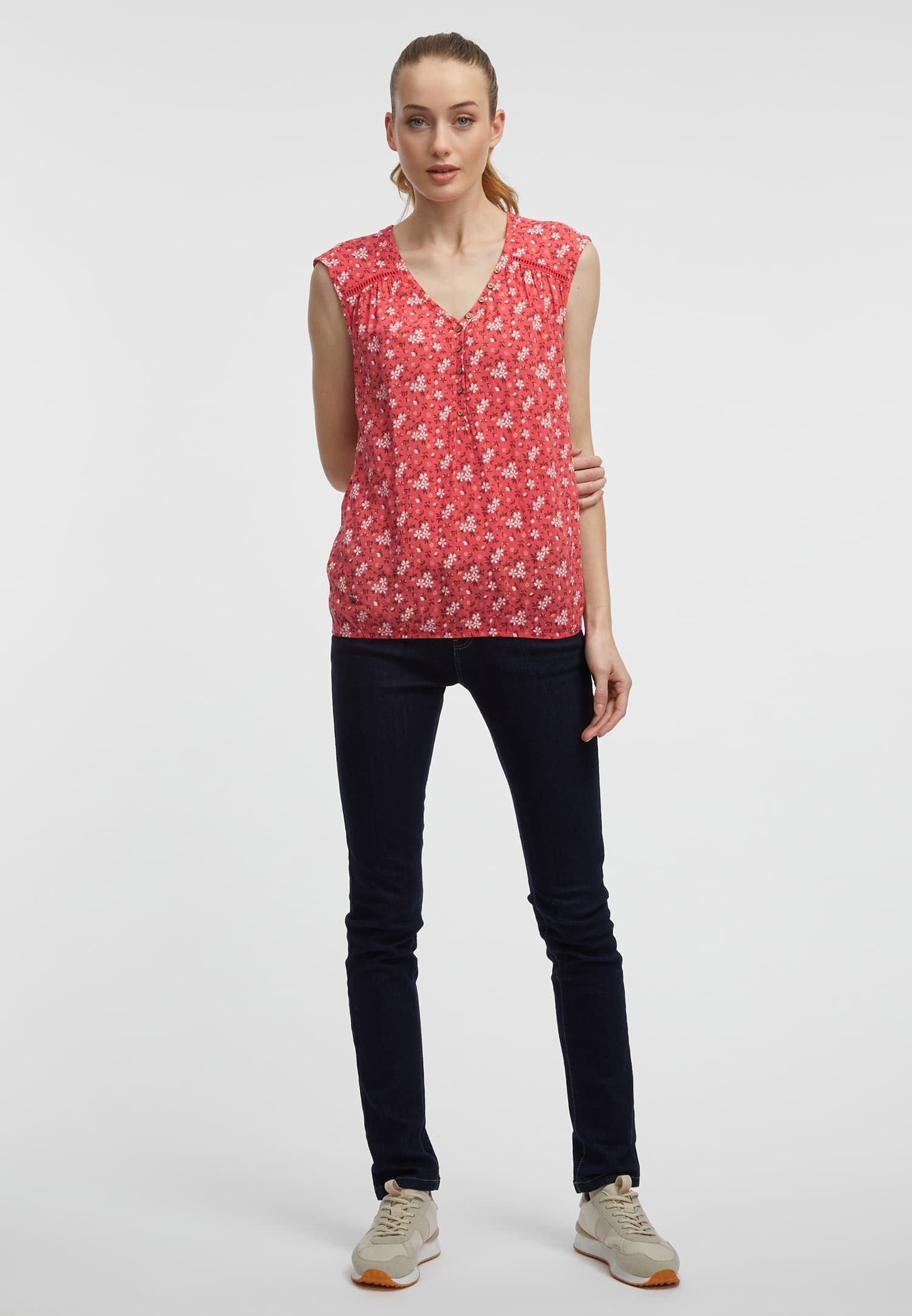 Ragwear Shirt met V-hals SALTTY B V-halslijn met sierknopen in relaxte pasvorm