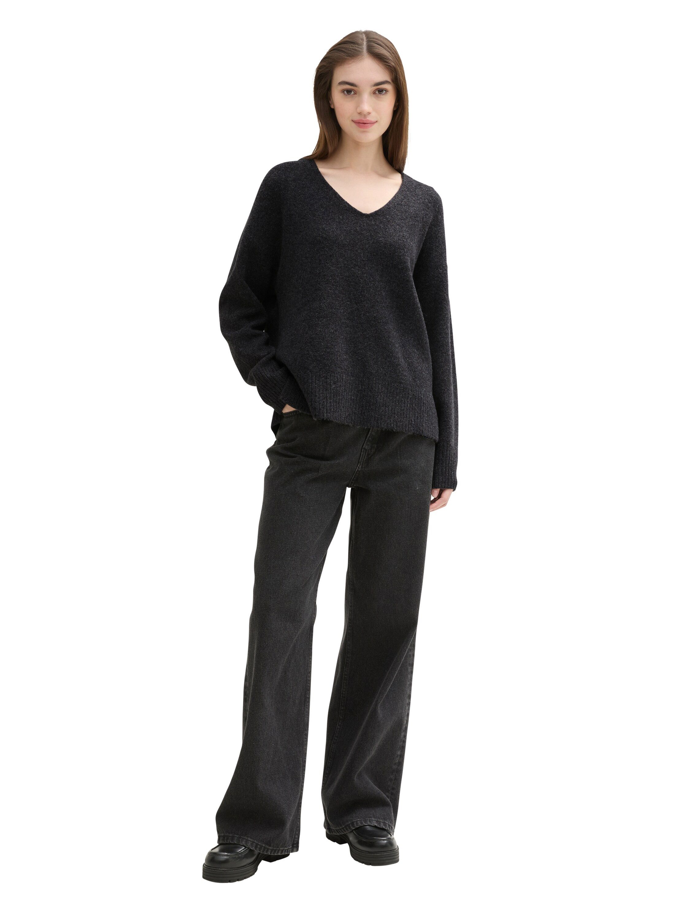 Tom Tailor Denim Gebreide trui met v-hals