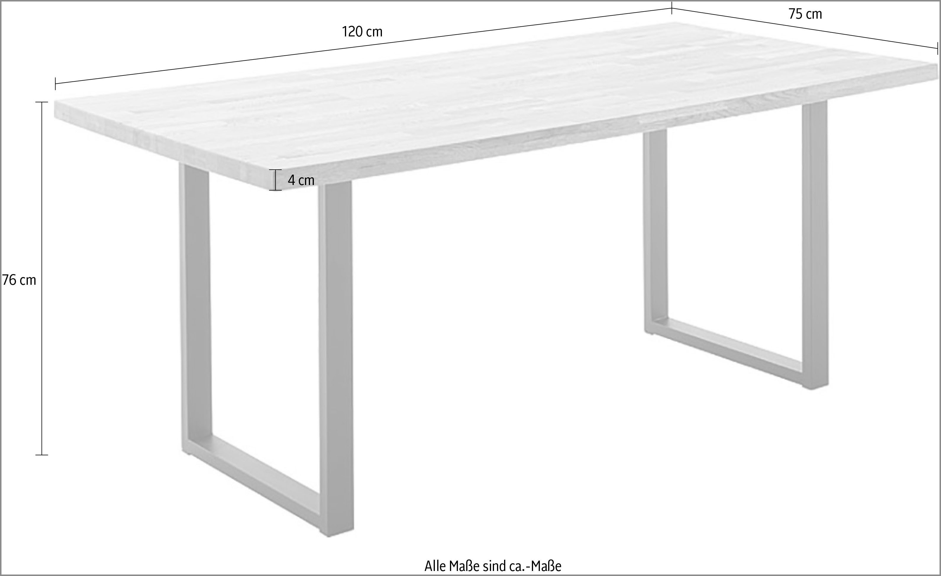 MCA living Eettafel Zeballos eettafel (1 stuk)