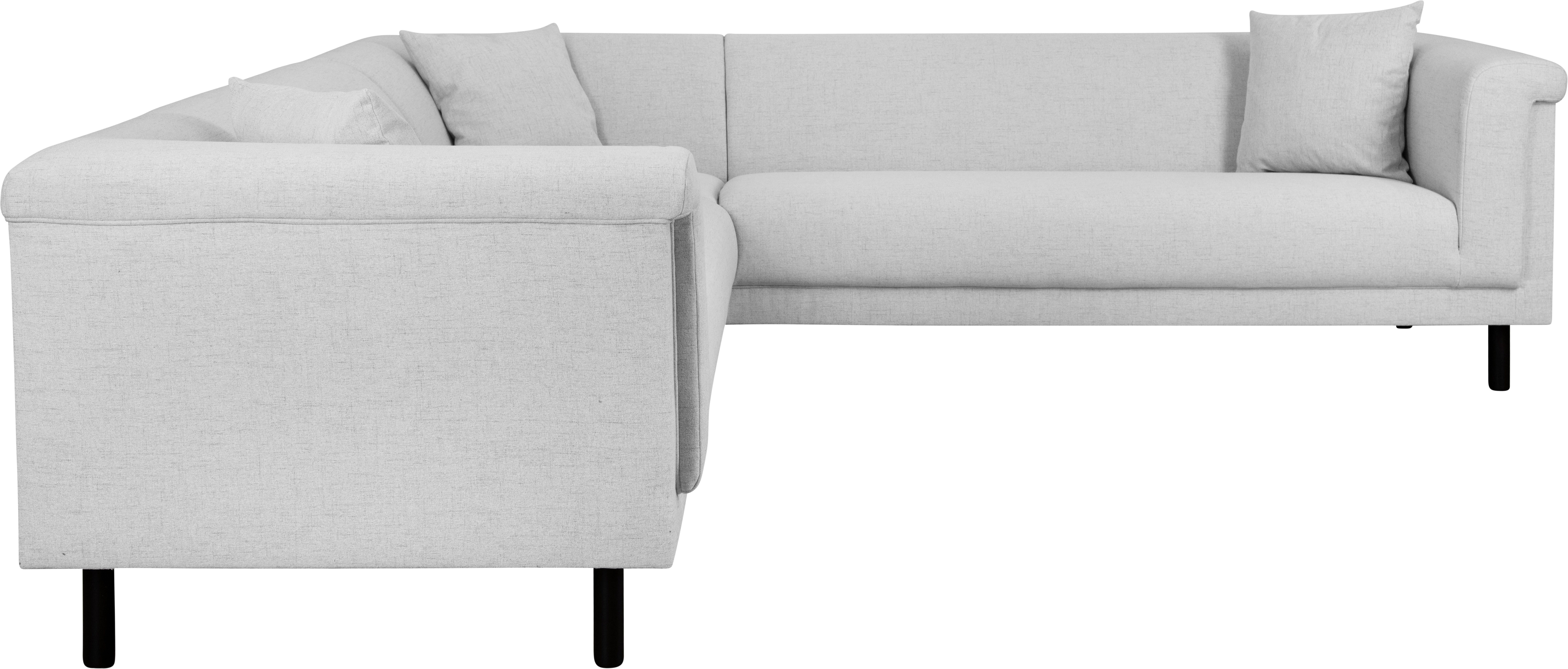 INOSIGN Hoekbank AGNIA L-vorm BxDxH: 244x244x71 cm incl. sierkussen, gelijkbenig, ook in cord