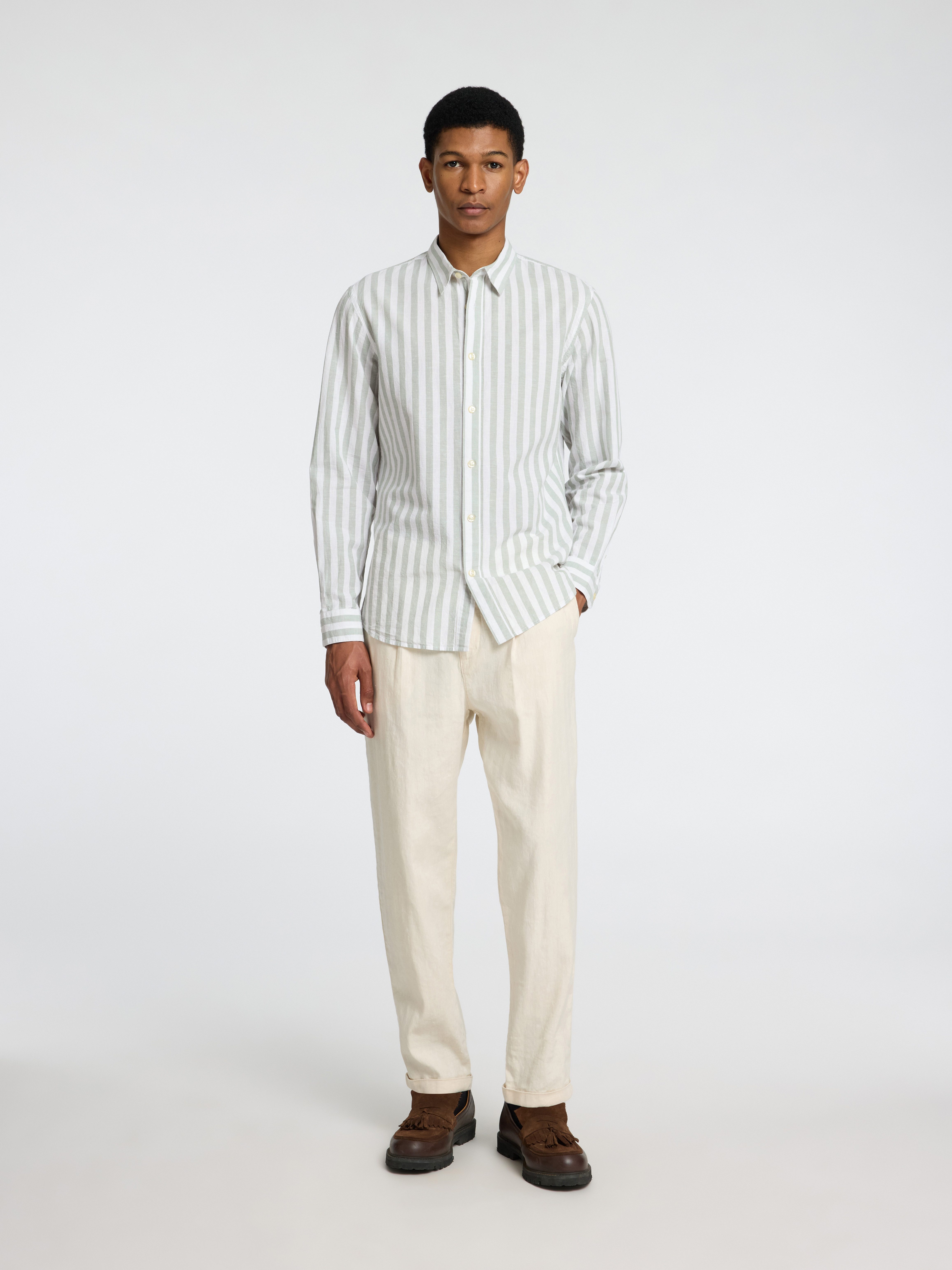 SELECTED HOMME Linnen overhemd NEW-LINEN SHIRT