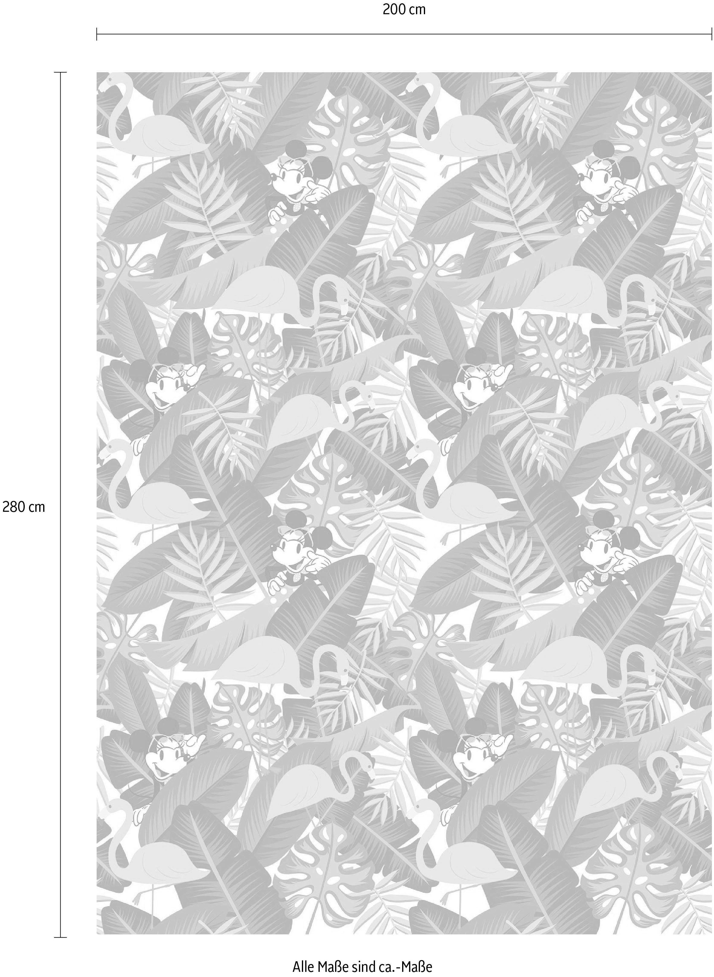 Komar Vliesbehang Digitale print vlies - Minnie Tropical - Afmeting 200 x 280 cm