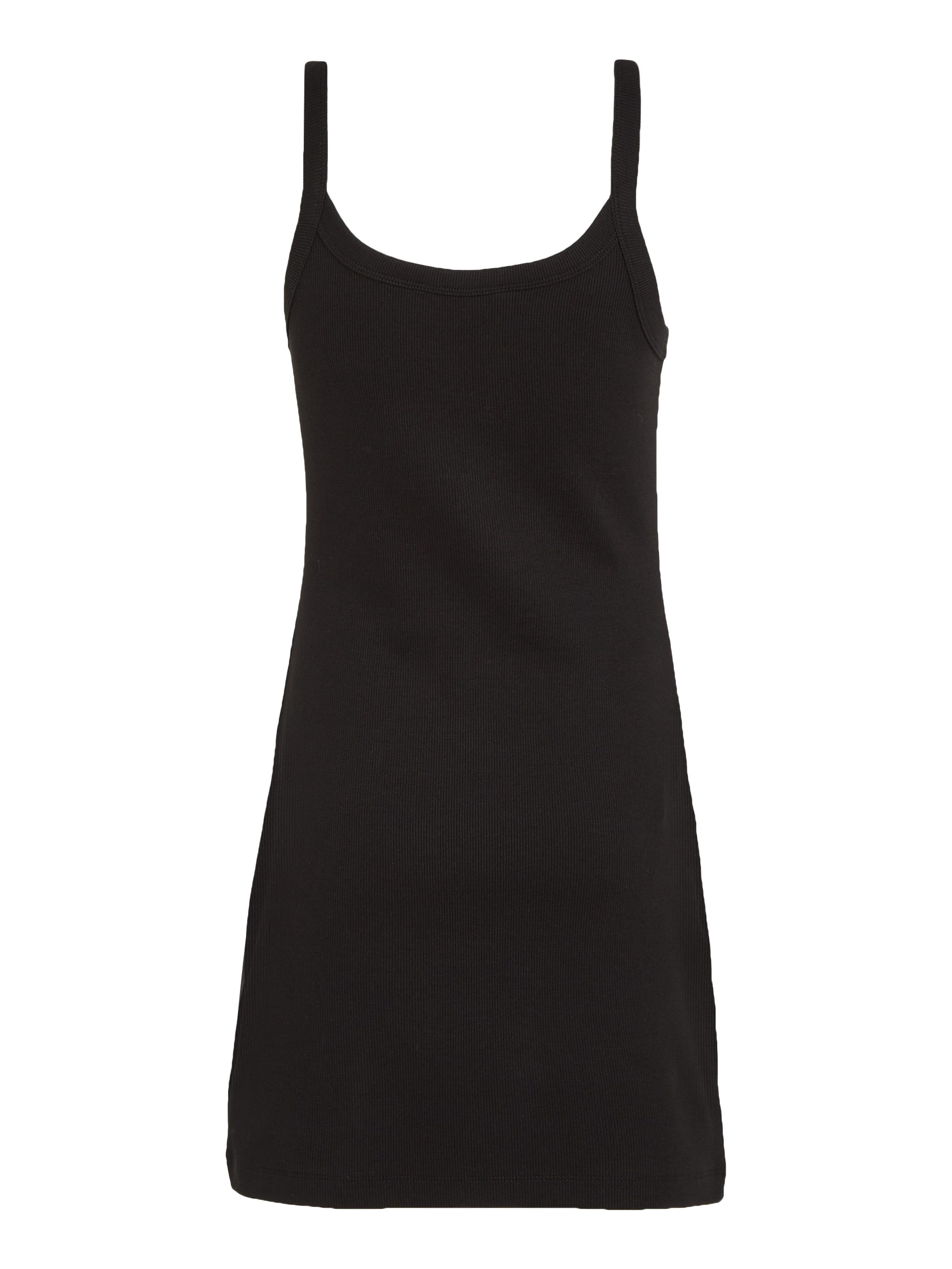 Calvin Klein Jurk met bandjes WOVEN LABEL RIB TANK DRESS
