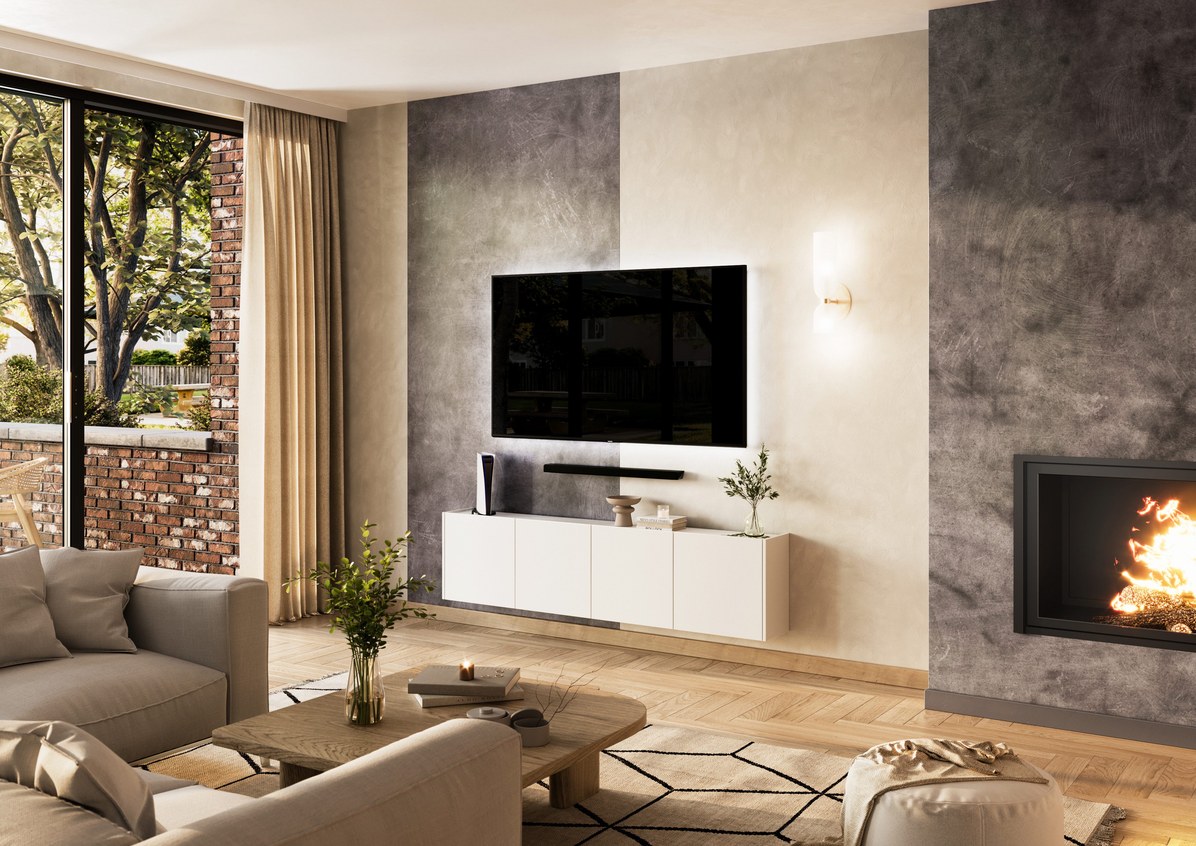 GERMANIA Multifunctionele kast Libbiano met balkonlook