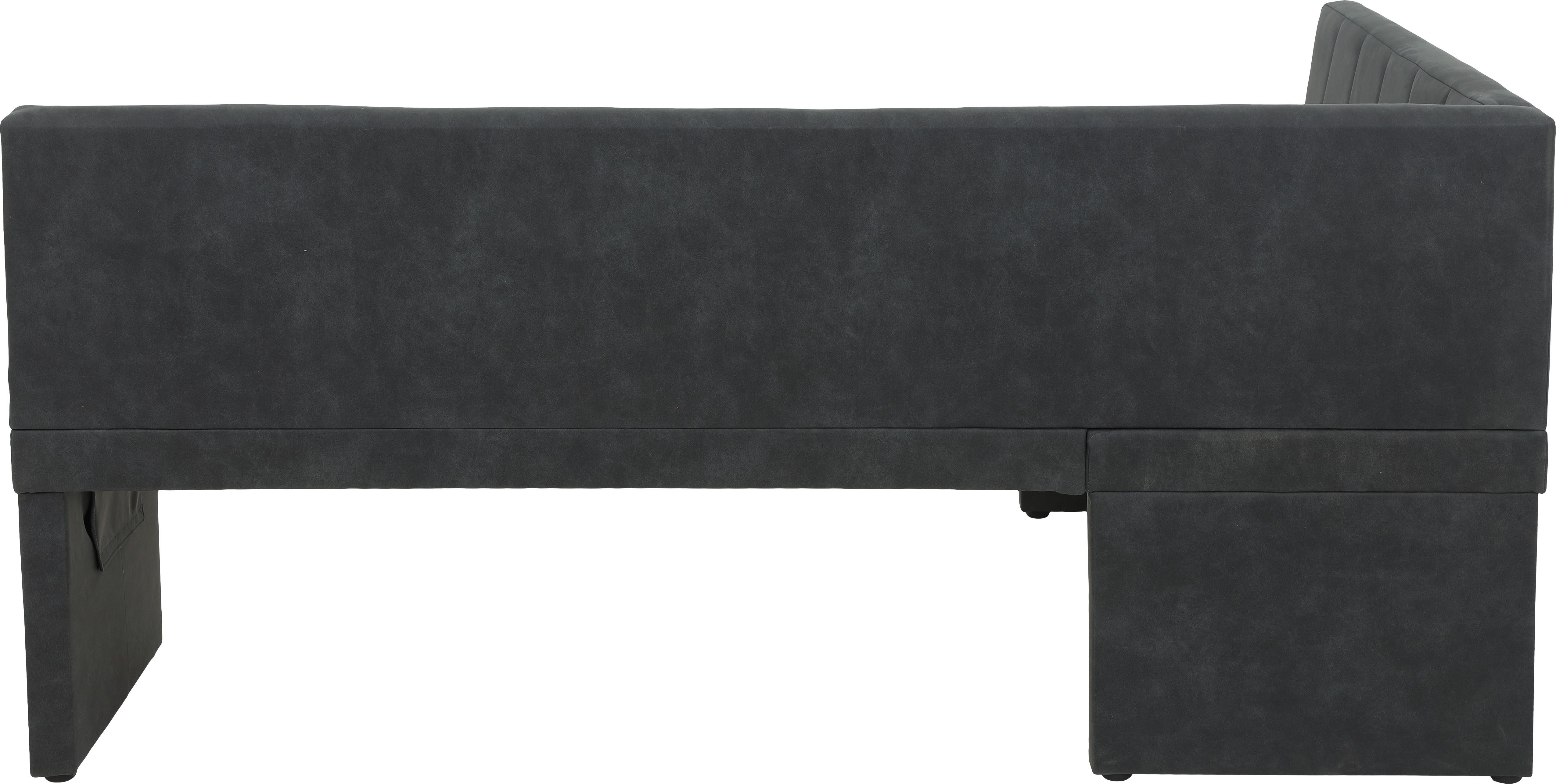 HELA Eethoek Spree Eettafel 140x90 cm met dikke rand, microvezel bekleding(4-delig)