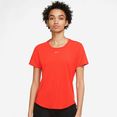 nike trainingsshirt dri-fit one luxe womens standard fit rood