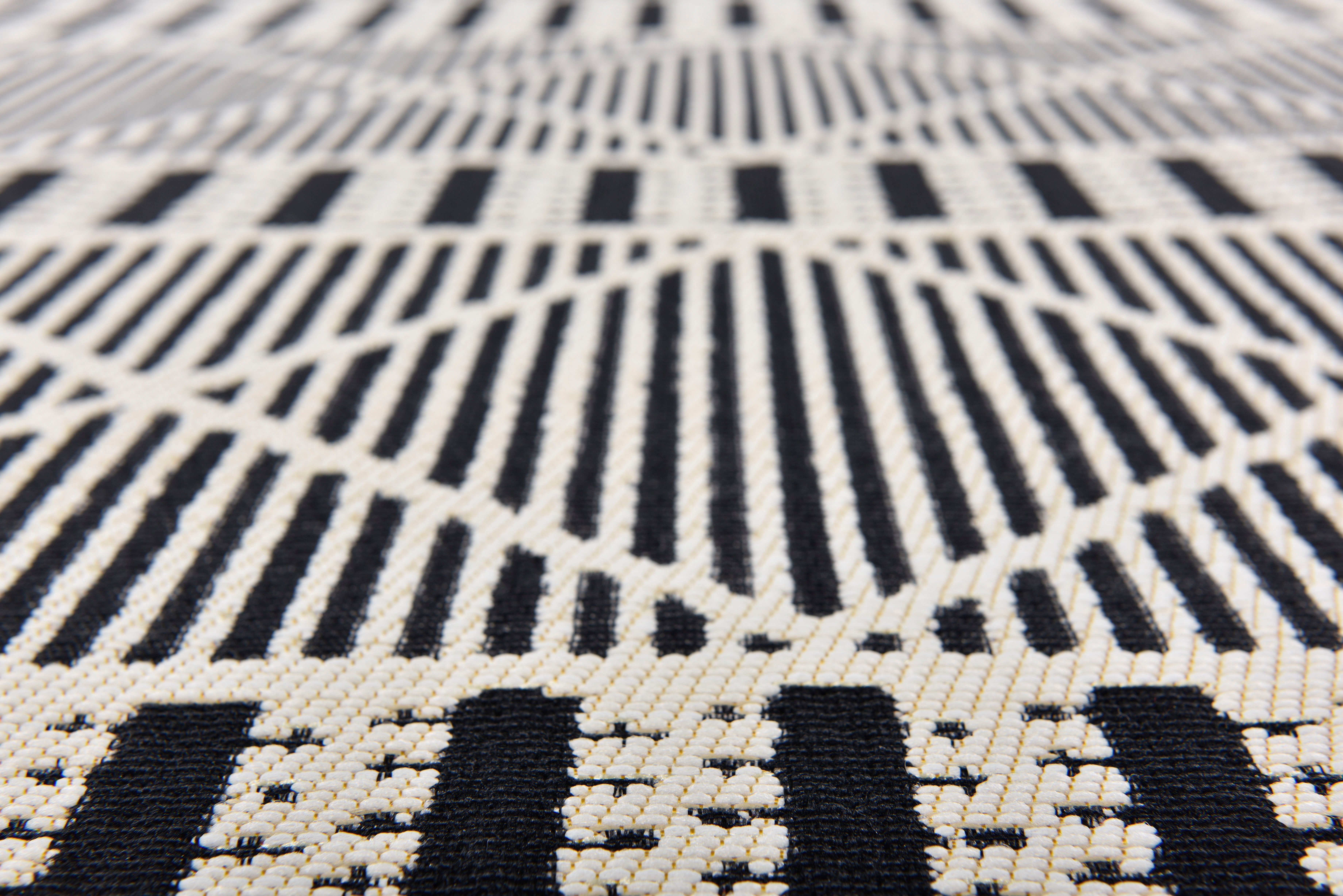 TOM TAILOR HOME Vloerkleed Funky Outdoor Geometric Platweefsel, modern ruitendesign, geschikt voor buiten, woonkamer