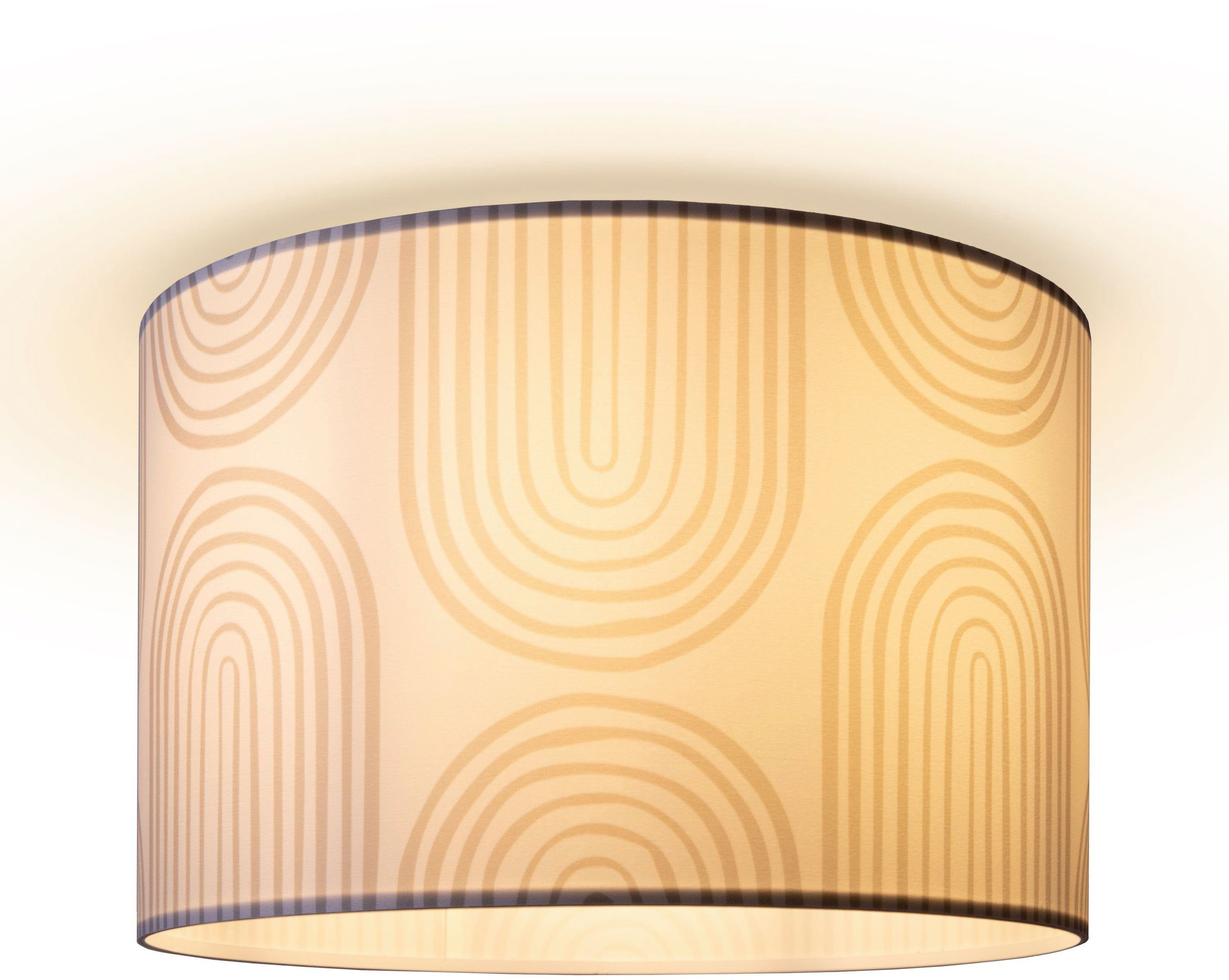 Paco Home Plafondlamp Hugo Pillar Plafondlamp met lampenkap eettafel schermlamp plafond abstract