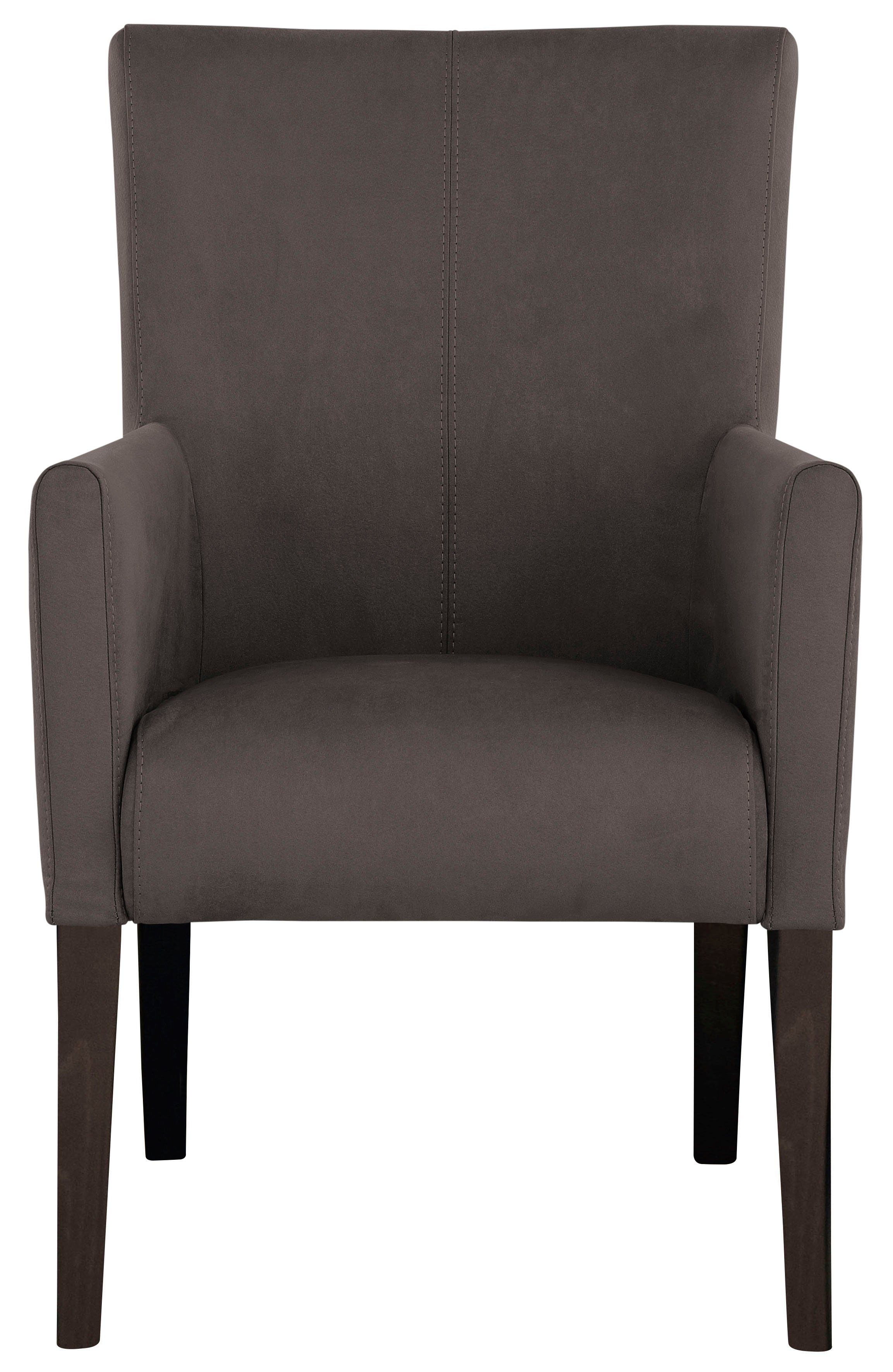 Home affaire Eetkamerstoel King Gestoffeerde stoel, fauteuil, massief houten frame