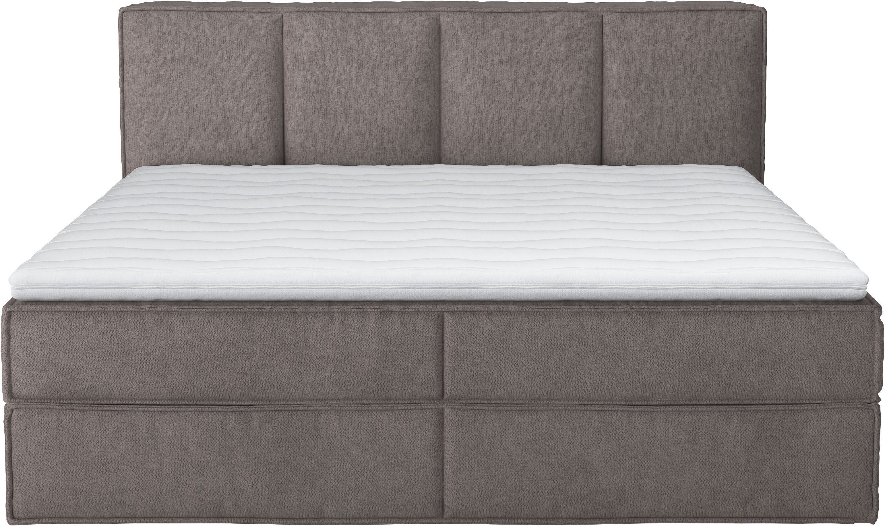 Home affaire Boxspring Milano Boxbed incl. topmatras, 2 matrassen, hardheden H2, H3 en H4 naar keuze