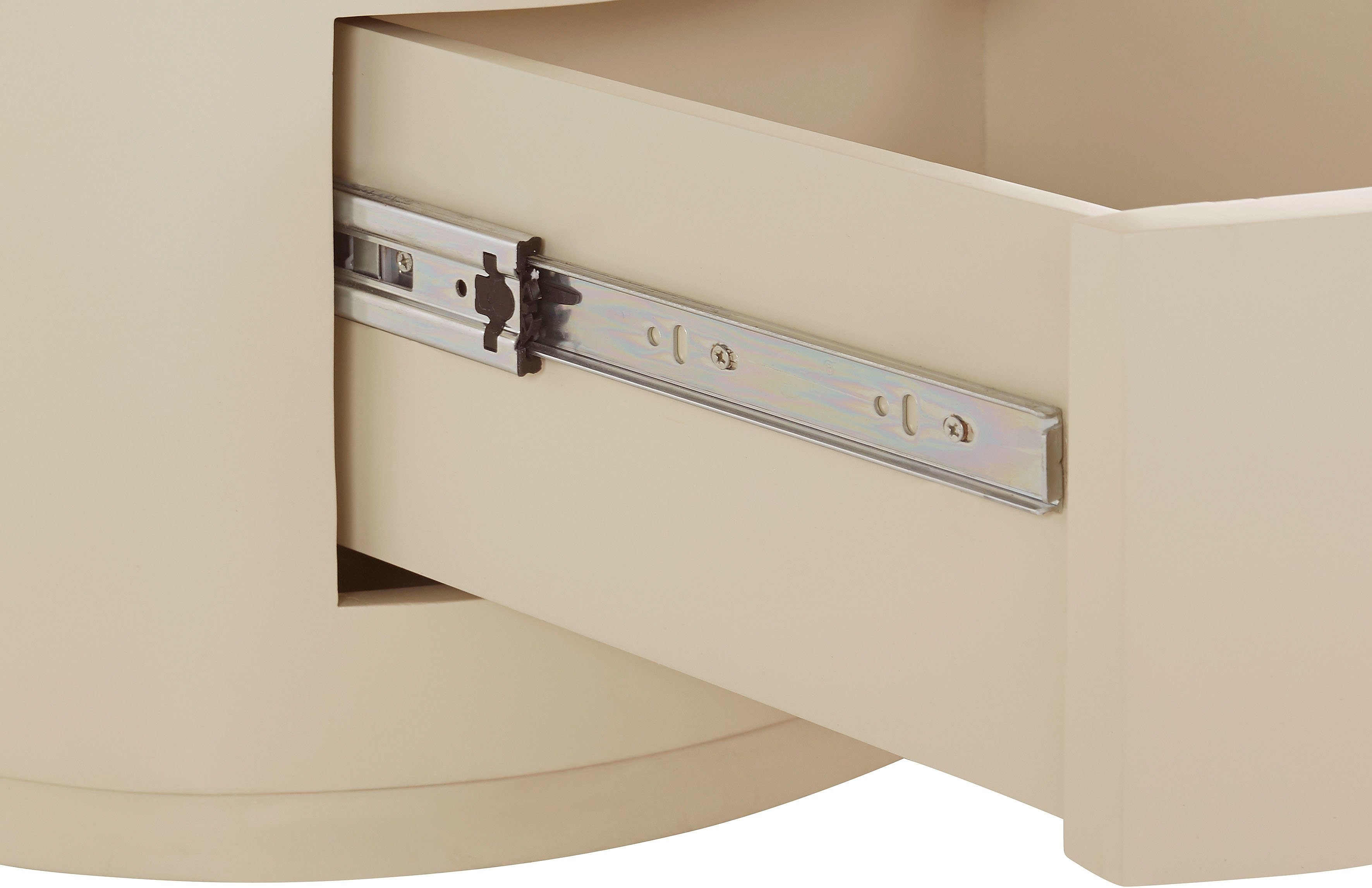 LeGer Home by Lena Gercke Bijzettafel Novalee 1 lade, bergruimte, lamellen-look