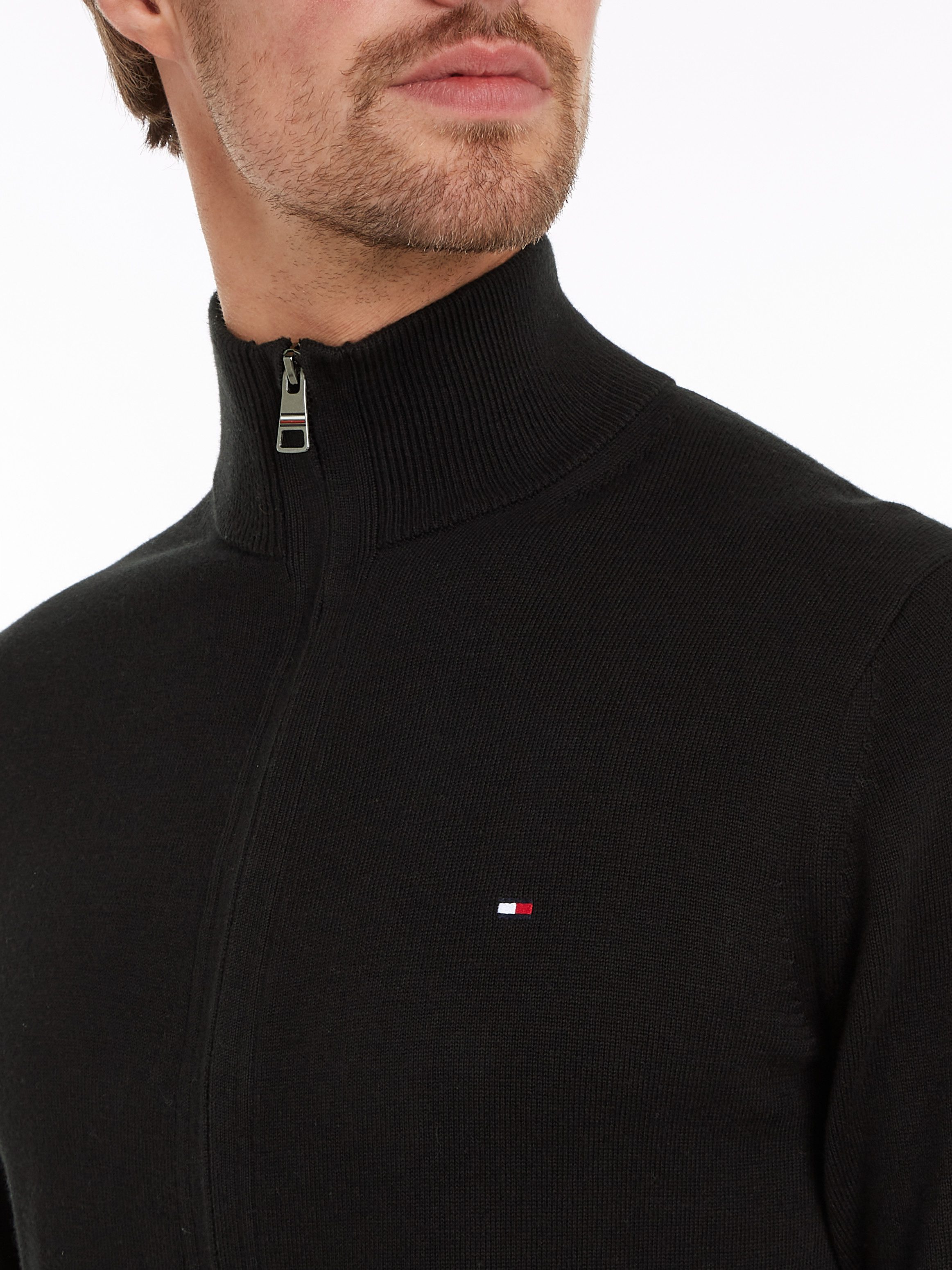 Tommy Hilfiger Cardigan PIMA ORG CTN CASHMERE ZIP THRU