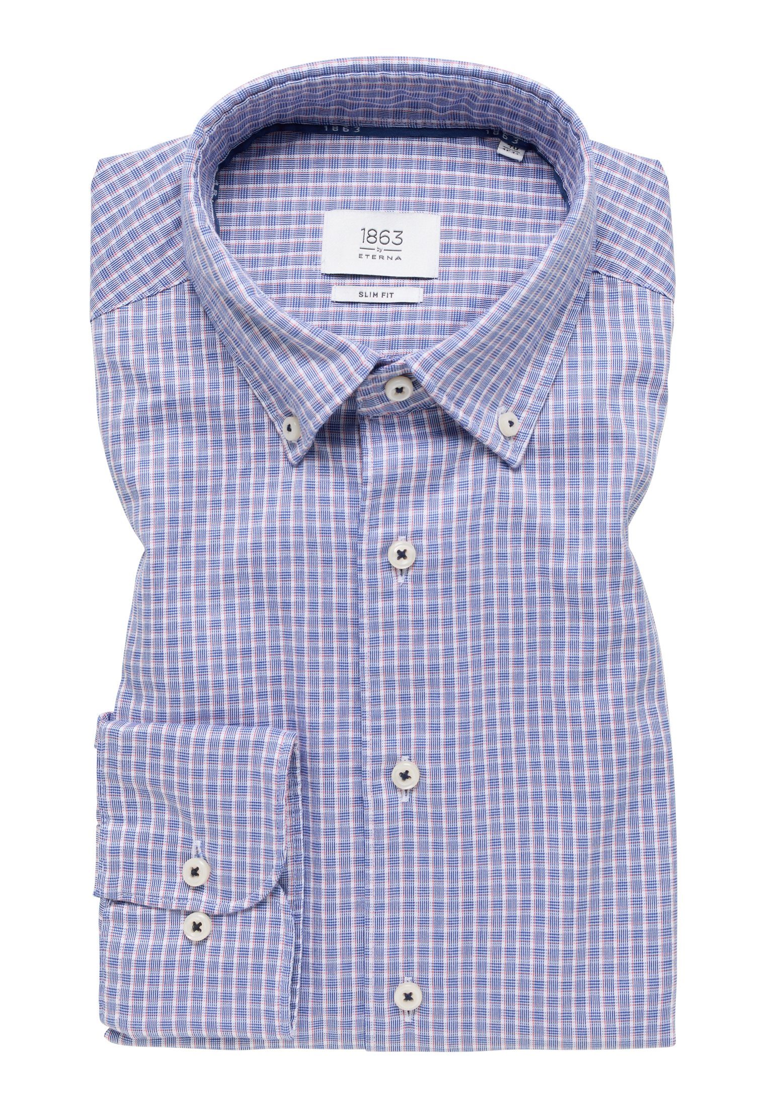 Eterna Overhemd met lange mouwen Slim fit