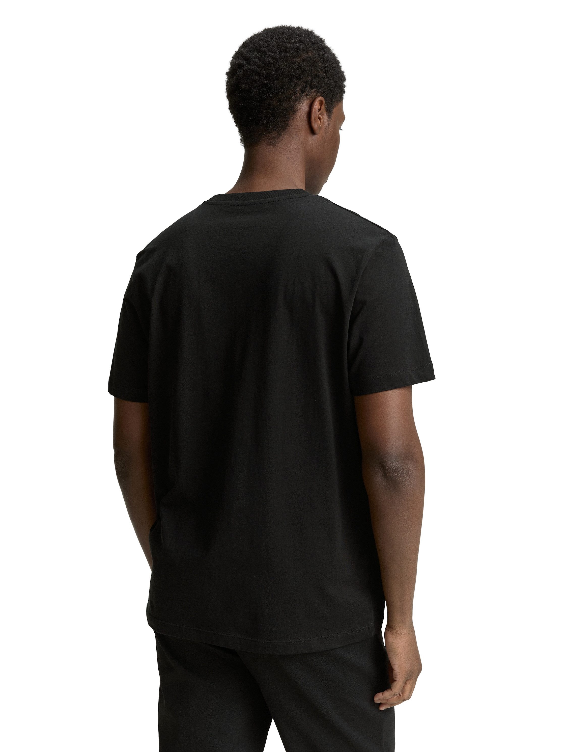 Tom Tailor Denim T-shirt met logoprint (set, 3-delig)