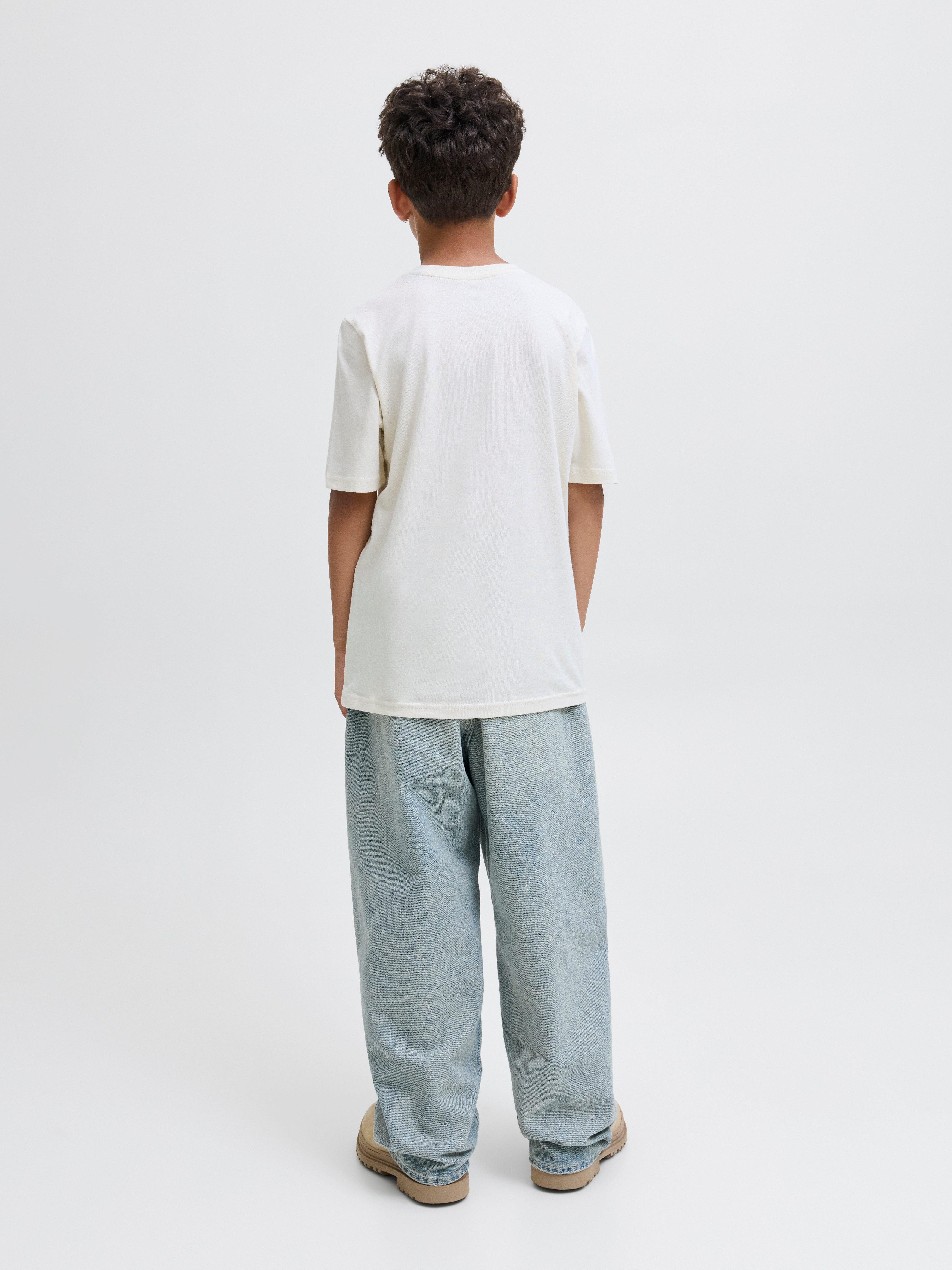 Jack & Jones Junior T-shirt JJMAKOTO TEE SS CREW NECK 5PK MP JNR (set, 5-delig)