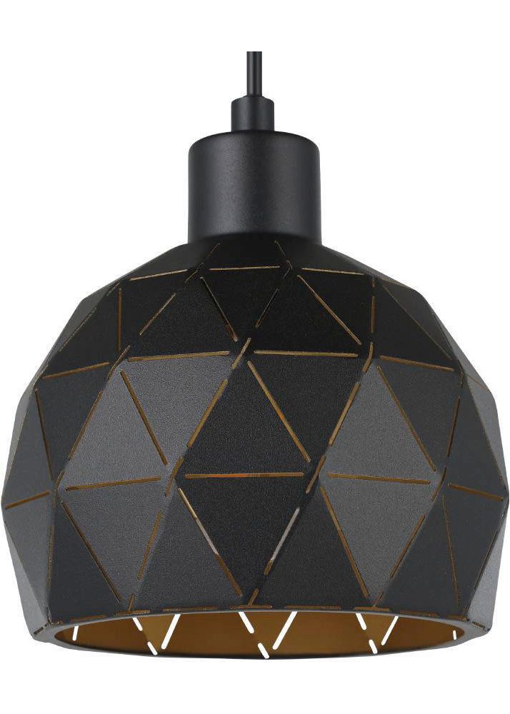 EGLO Hanglamp ROCCAFORTE Hanglamp, hanglamp van metaal in zwart en goudkleur, E14 fitting (1 stuk)