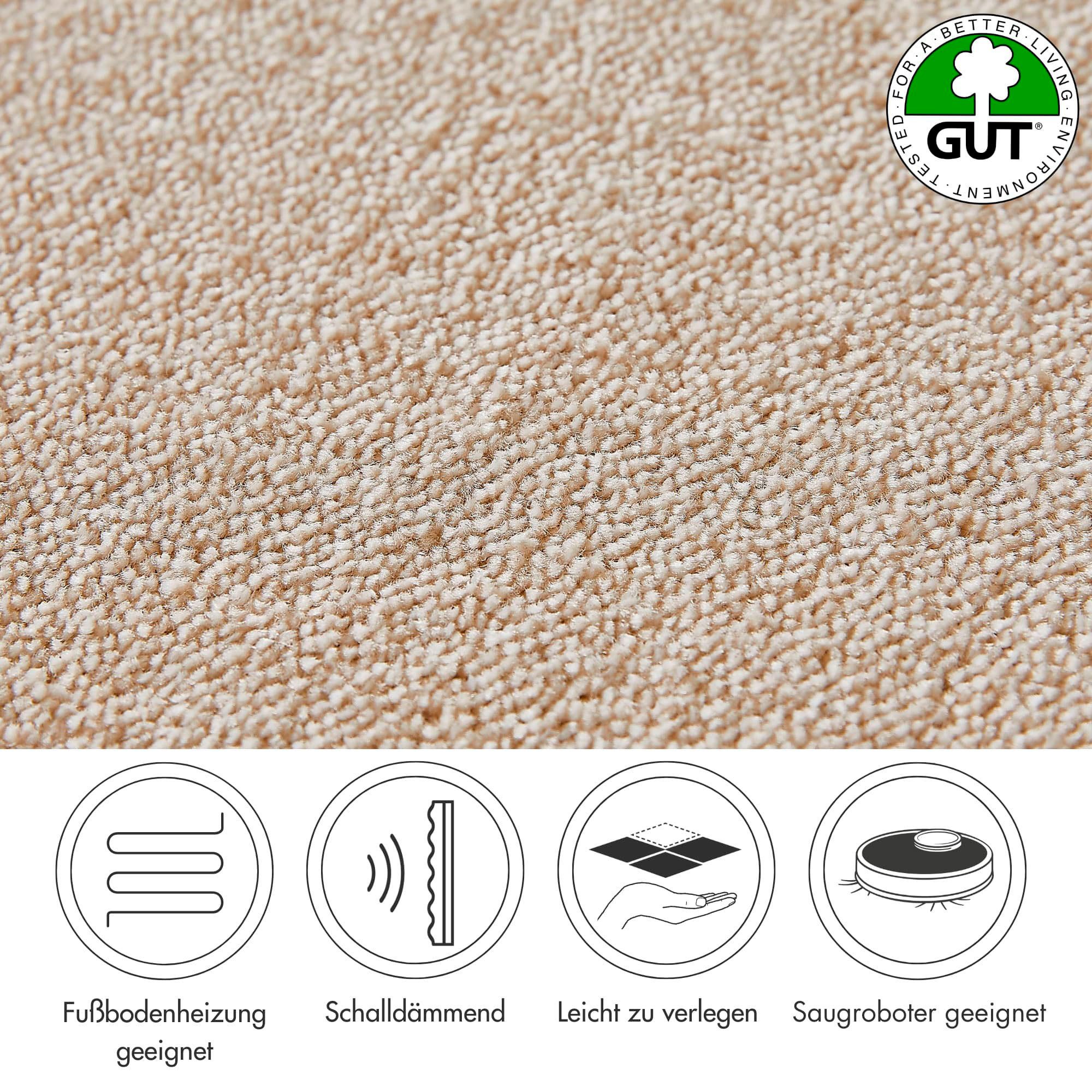 Andiamo Tapijt Florence, slang, Made in Belgium Uni-kleuren, breedte 400 cm, slijtvast & robuust