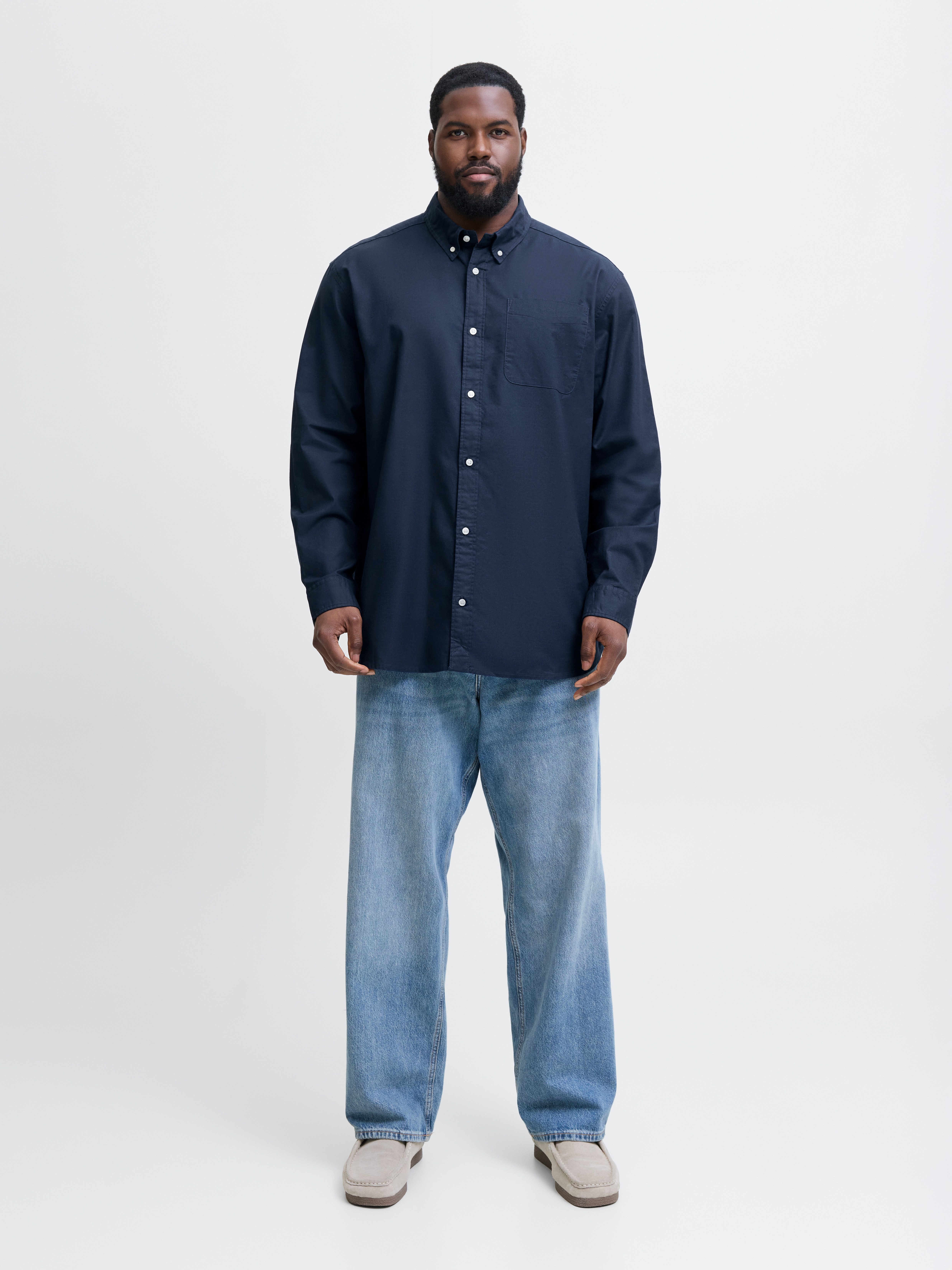 Jack & Jones PlusSize Overhemd met lange mouwen JPRBLUBROOK OXFORD SHIRT L/S NOOS PLS