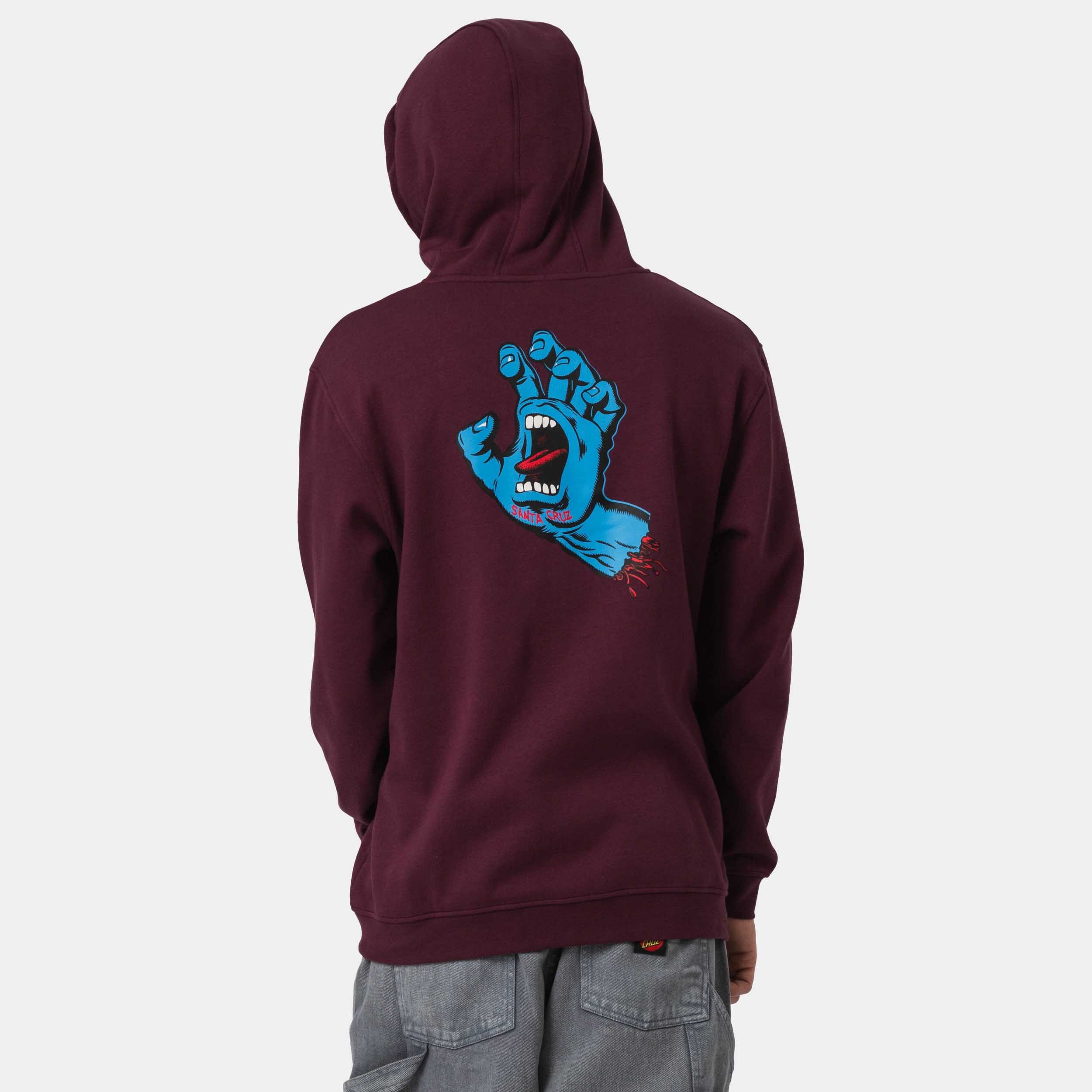 Santa Cruz Hoodie SCREAMING HAND CHEST HOOD (1-delig)
