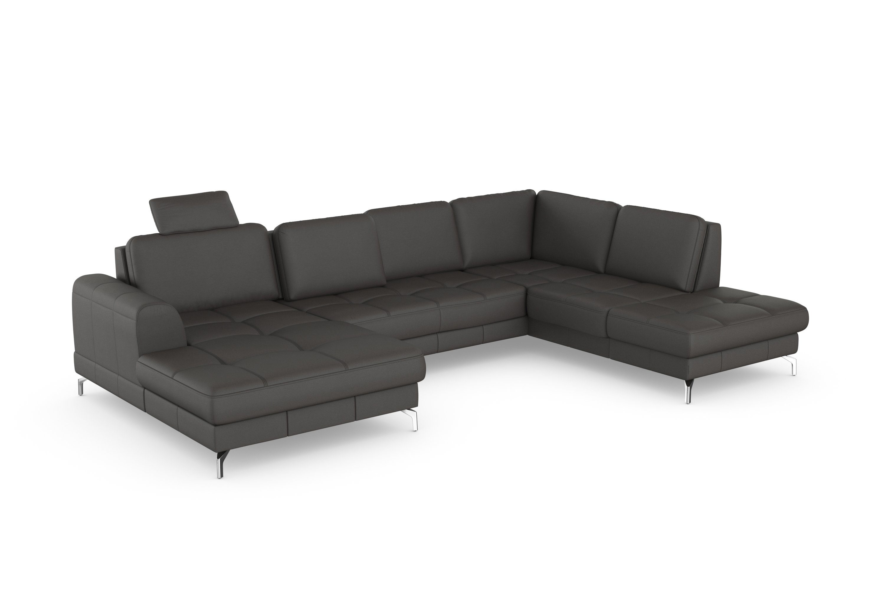 sit&more Zithoek Bendigo U-vorm inclusief zitdiepteverstelling, bodemvrijheid 12 cm, in 2 pootkleuren